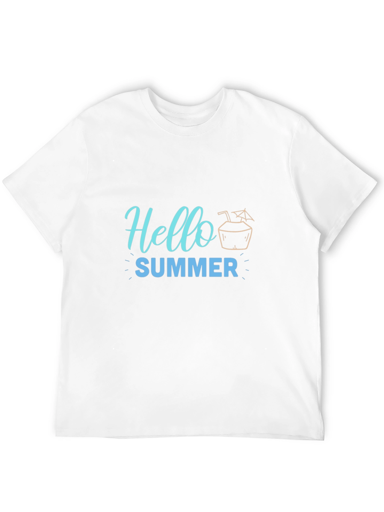 Hello Summer Black Graphic Tee