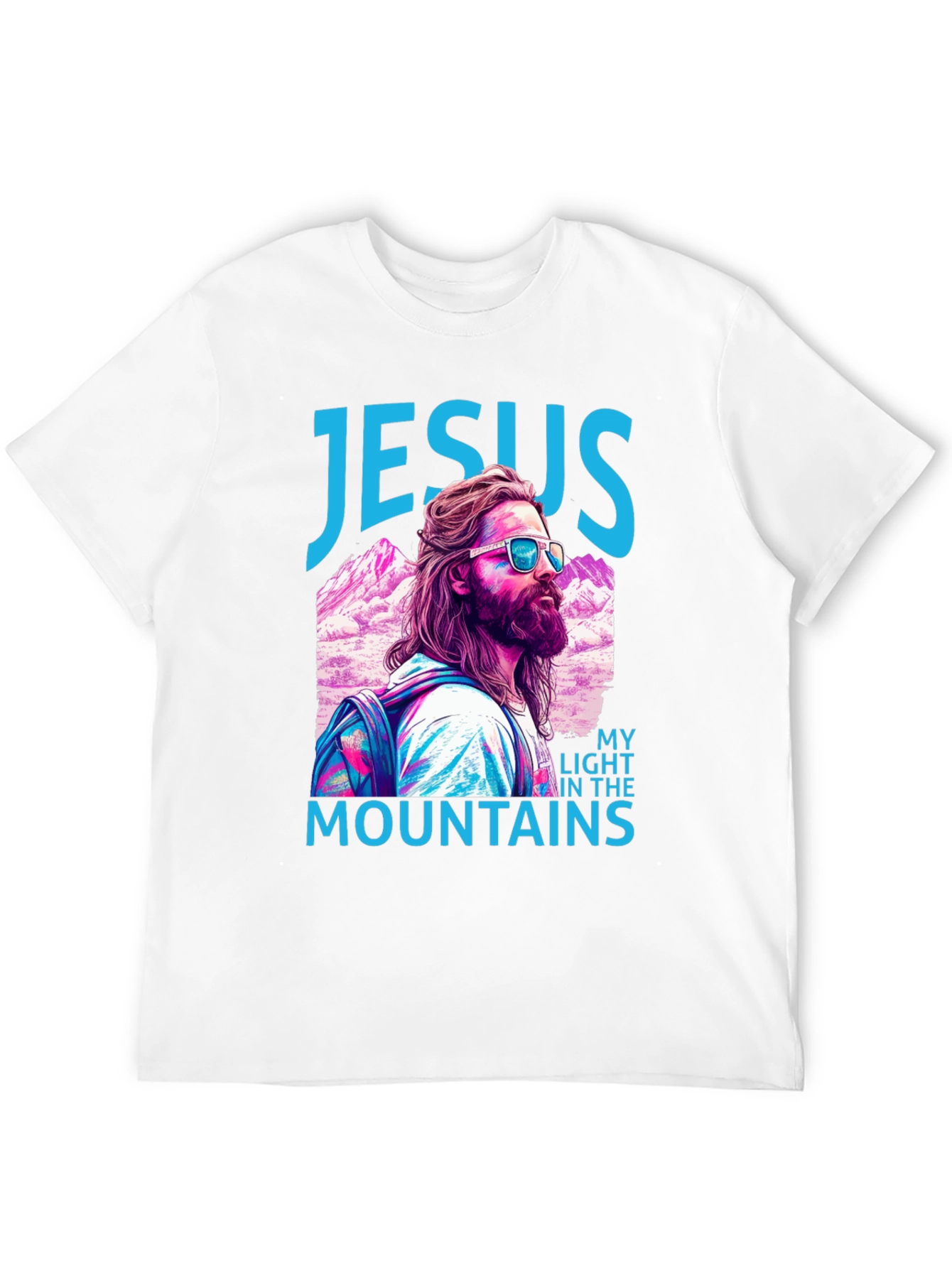Jesus My Light in the Mountains Graphic T-Shirt