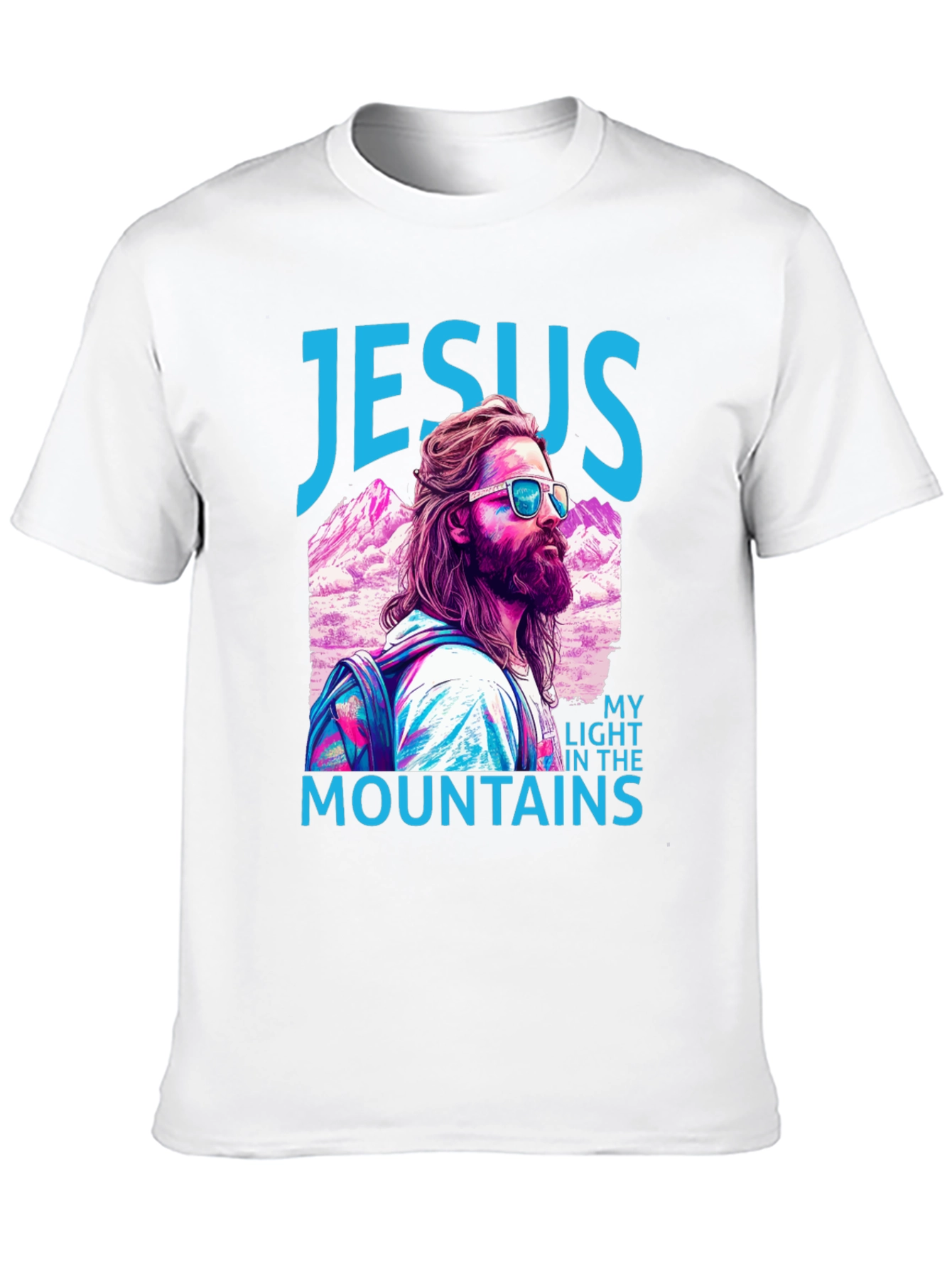 Jesus My Light in the Mountains Graphic T-Shirt