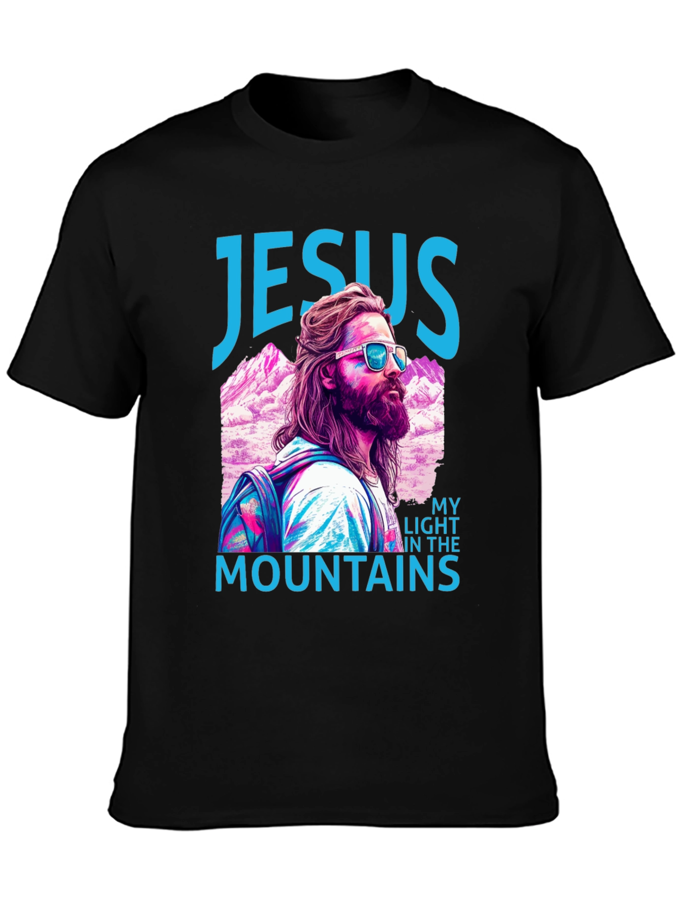 Jesus My Light in the Mountains Graphic T-Shirt