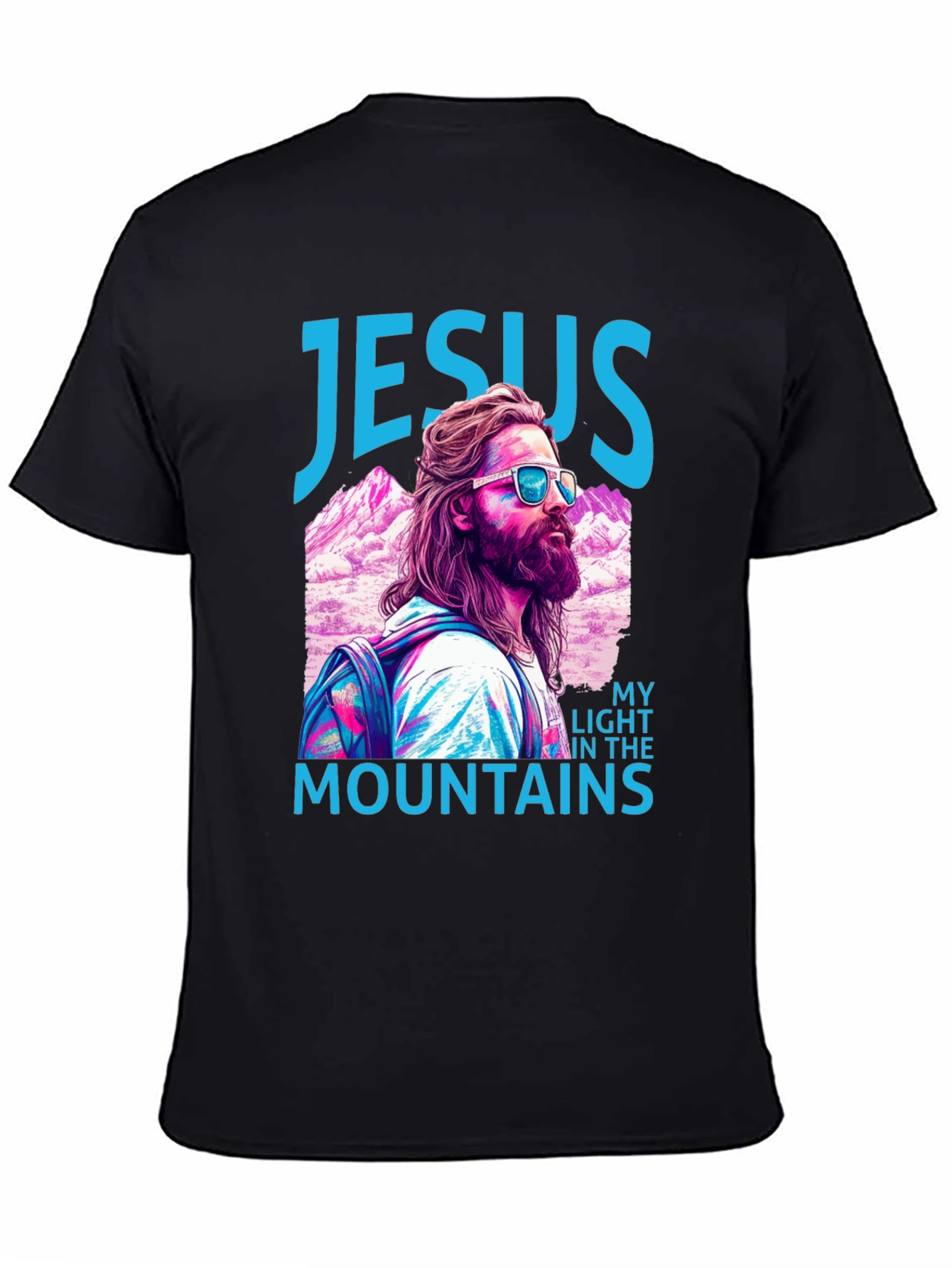 Jesus My Light in the Mountains Graphic T-Shirt