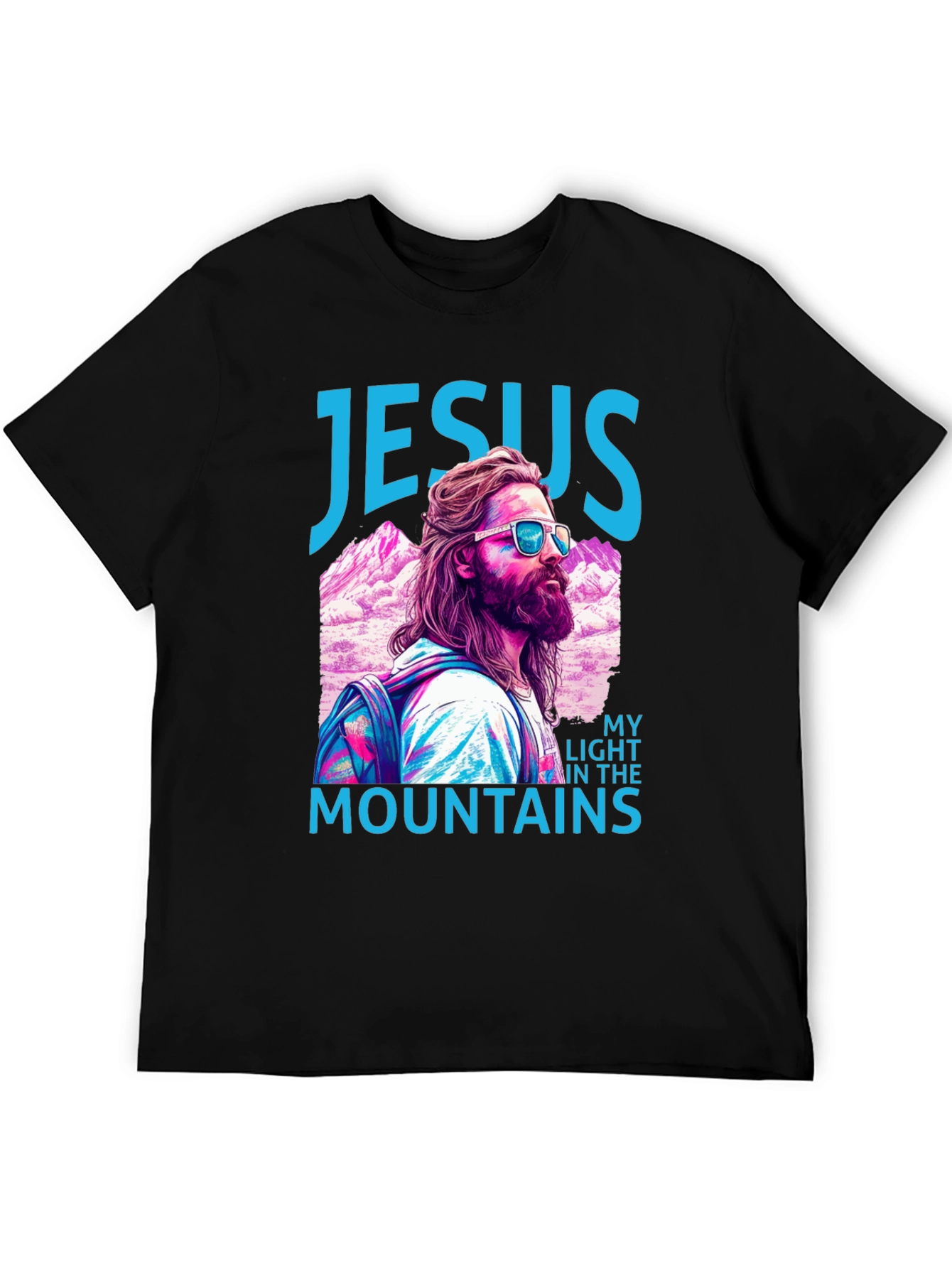 Jesus My Light in the Mountains Graphic T-Shirt