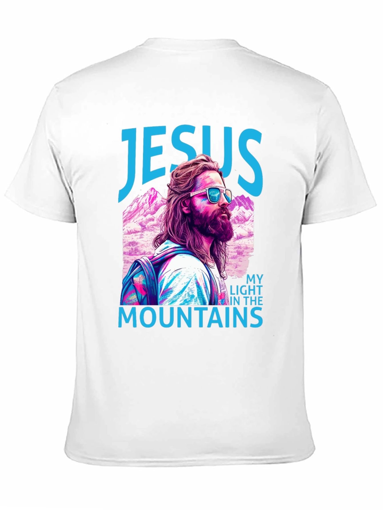 Jesus My Light in the Mountains Graphic T-Shirt