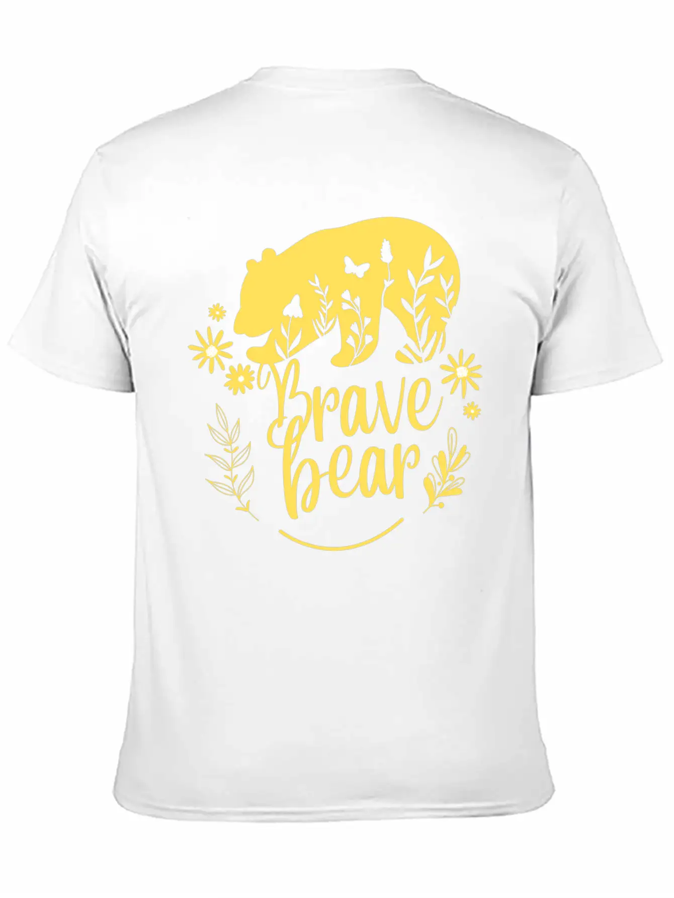BRAVE BEAR Unisex Casual T-Shirt – Clean Design For Daily Comfort