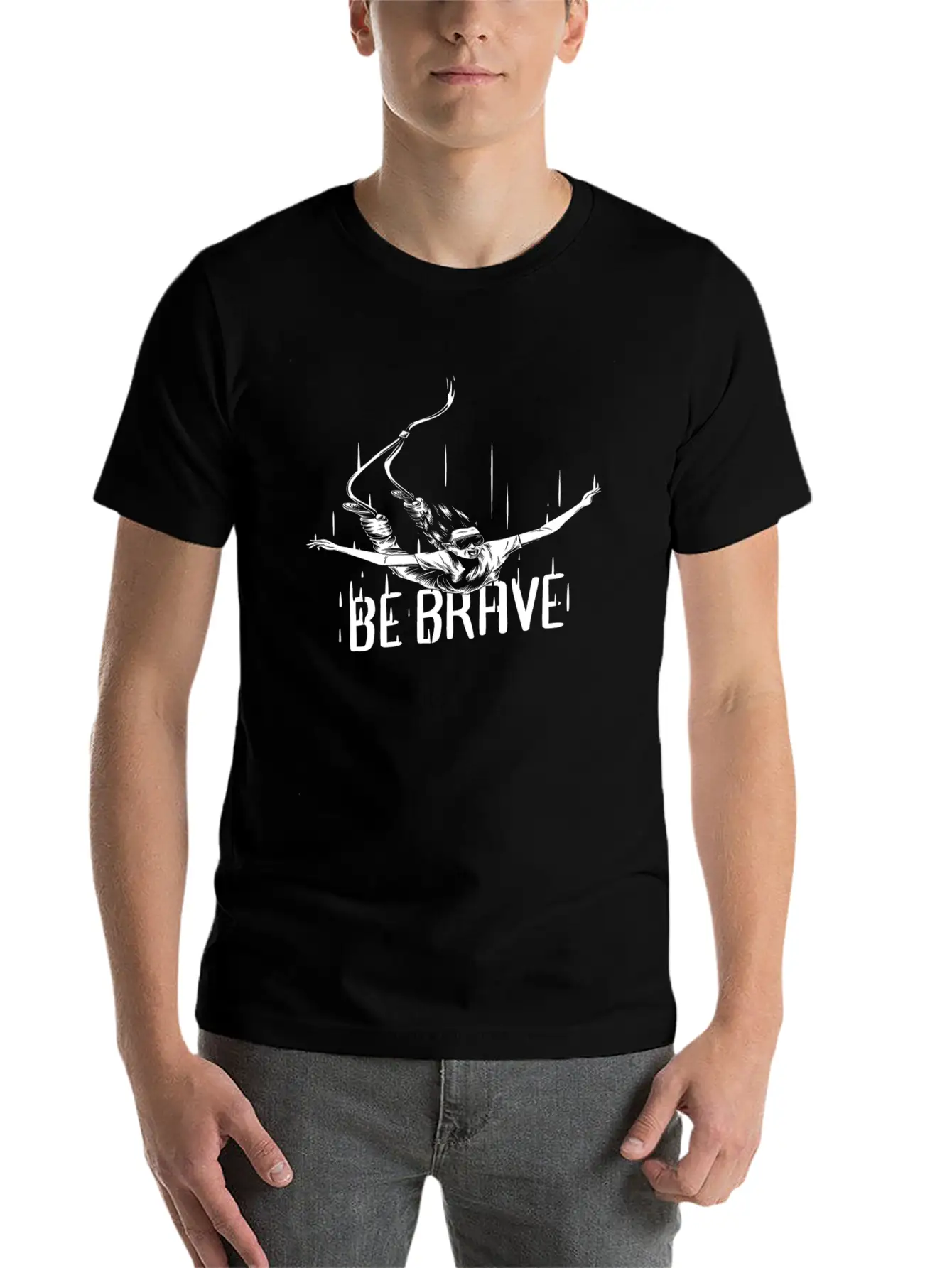 Brave Unisex Casual T-Shirt – Clean Design For Daily Comfort
