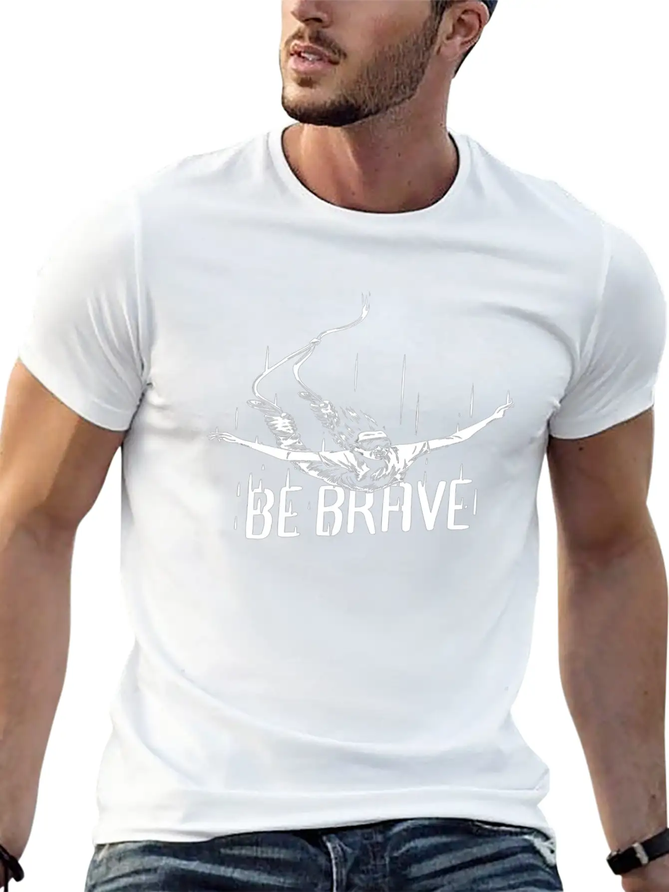 Brave Unisex Casual T-Shirt – Clean Design For Daily Comfort