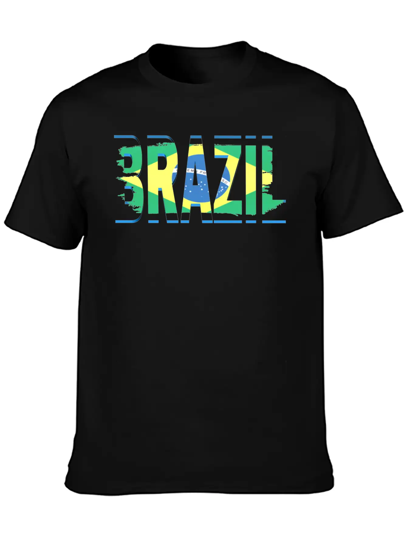 Brazil Art Text Unisex Casual T-Shirt – Clean Design For Daily Comfort