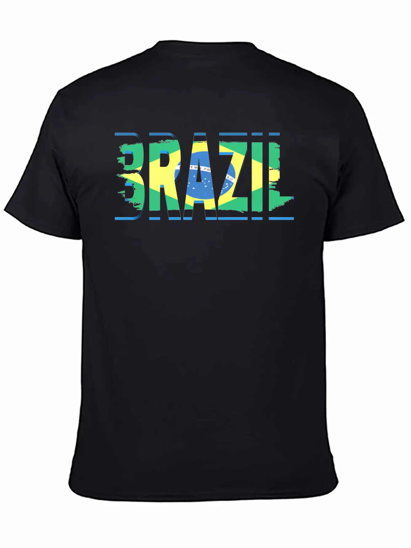 Brazil Art Text Unisex Casual T-Shirt – Clean Design For Daily Comfort