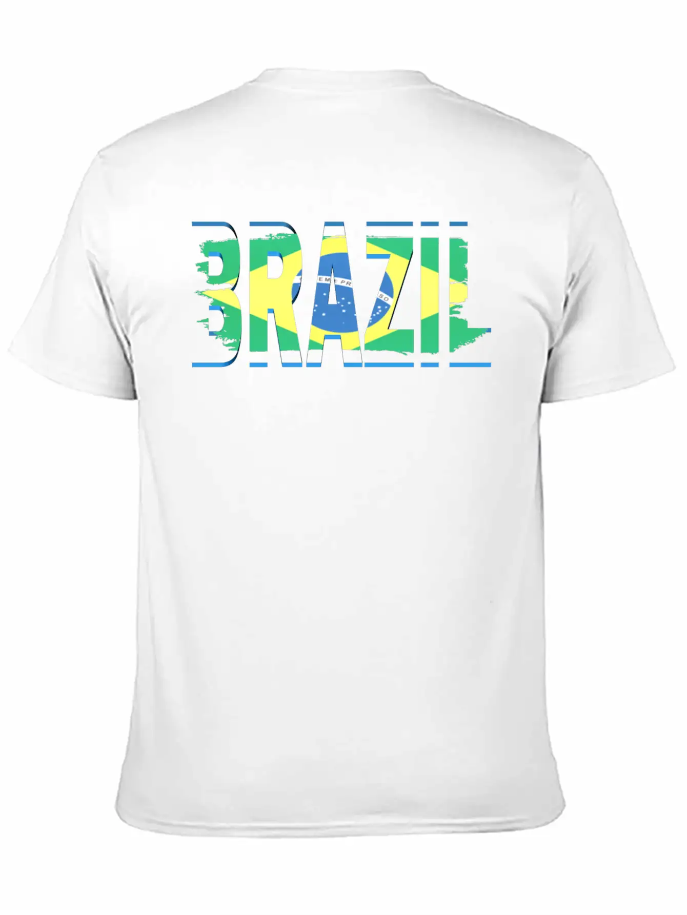 Brazil Art Text Unisex Casual T-Shirt – Clean Design For Daily Comfort
