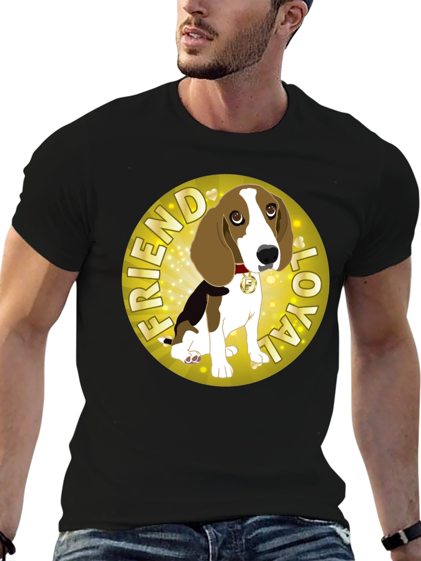 Loyal Friend Dog Graphic T-Shirt