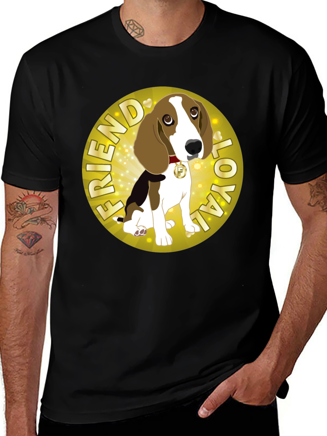 Loyal Friend Dog Graphic T-Shirt