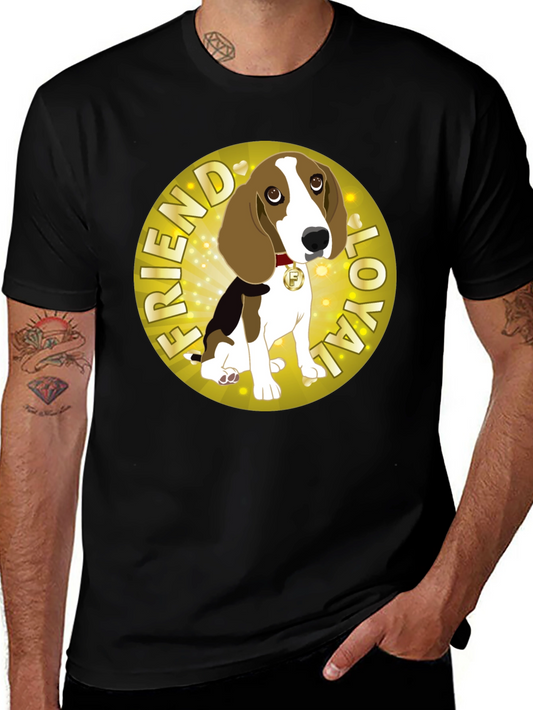 Loyal Friend Dog Graphic T-Shirt