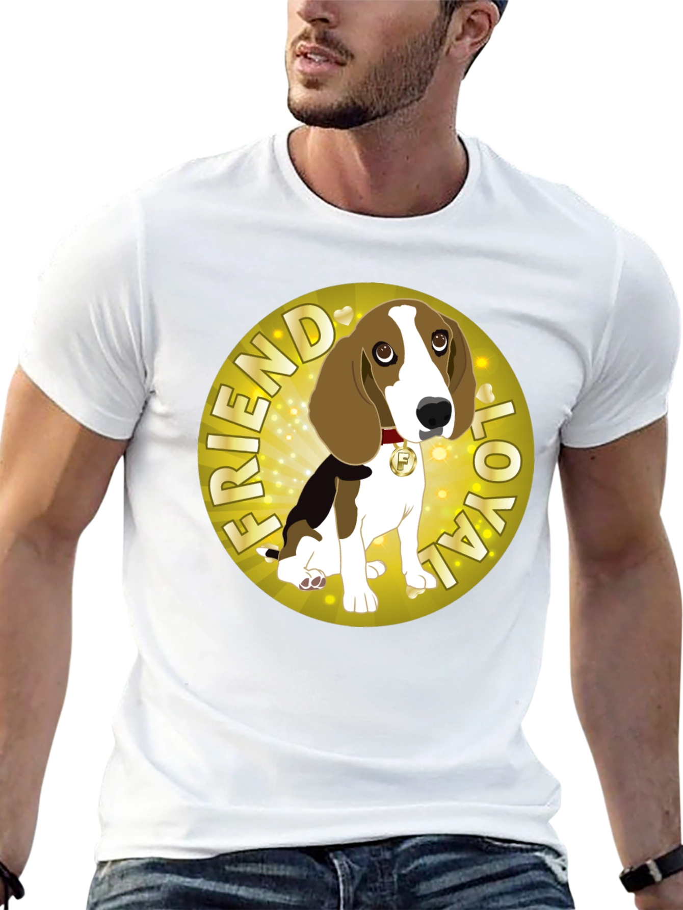 Loyal Friend Dog Graphic T-Shirt