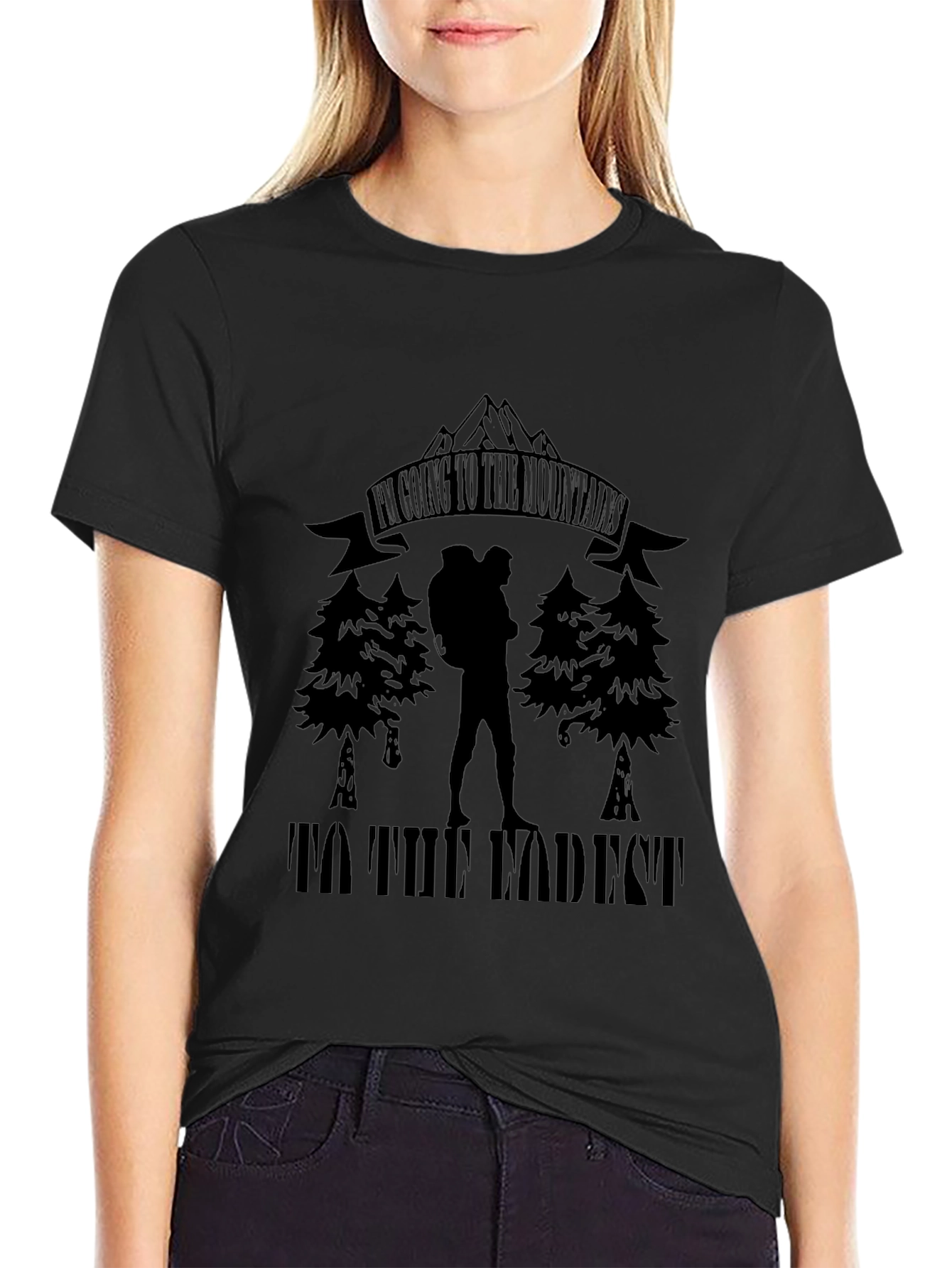 Mountain Adventure Black T-Shirt