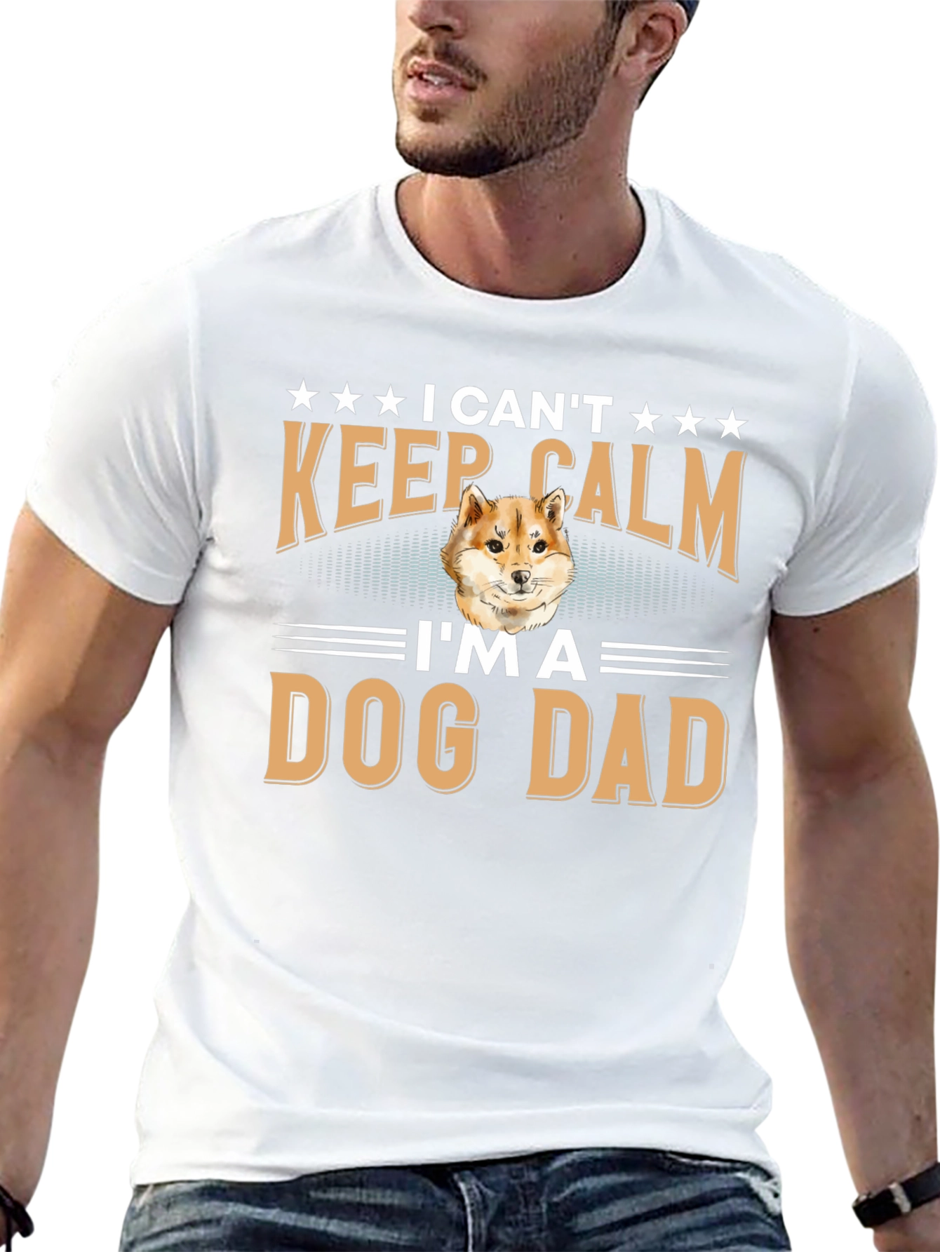 I Cant Keep Calm Im A Dog Dad T-Shirt