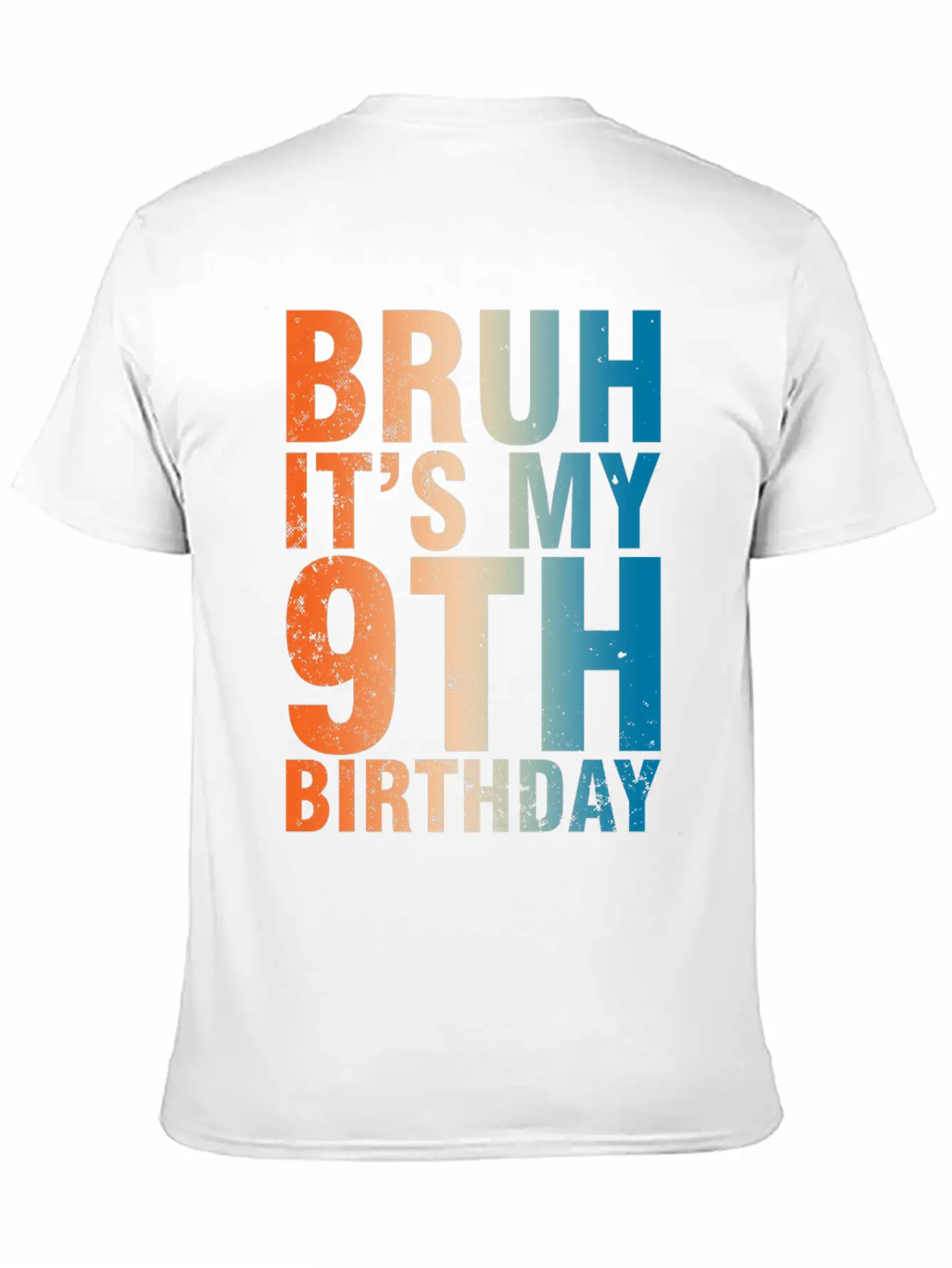 Bruh It's My 9th Birthday Celebration Unisex Casual T-Shirt – Clean Design For Daily Comfort