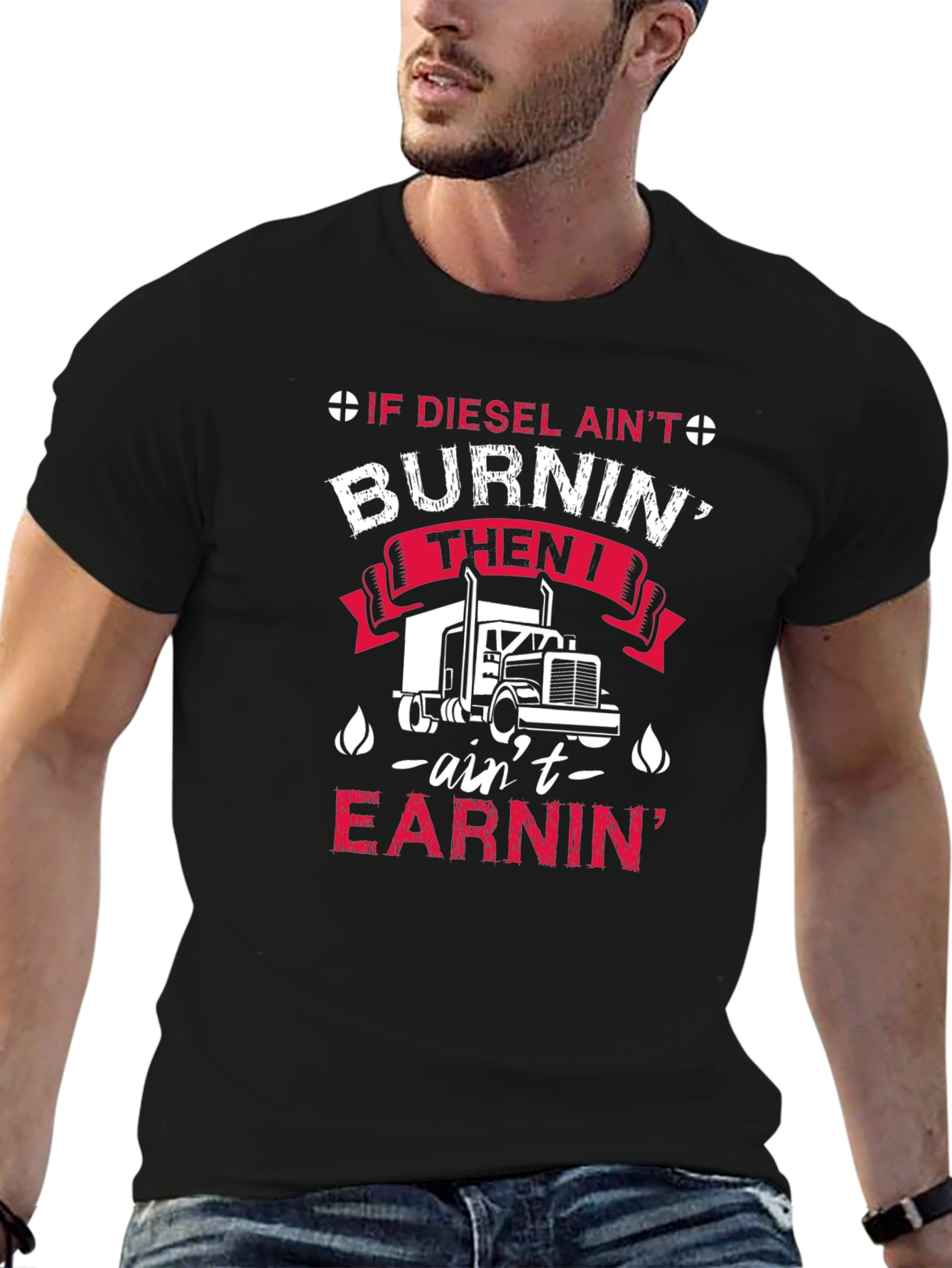 Diesel Burnin Trucker T-Shirt