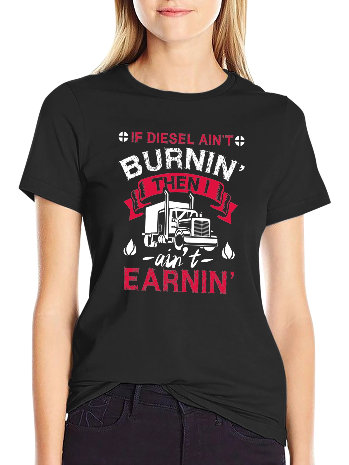 Diesel Burnin Trucker T-Shirt