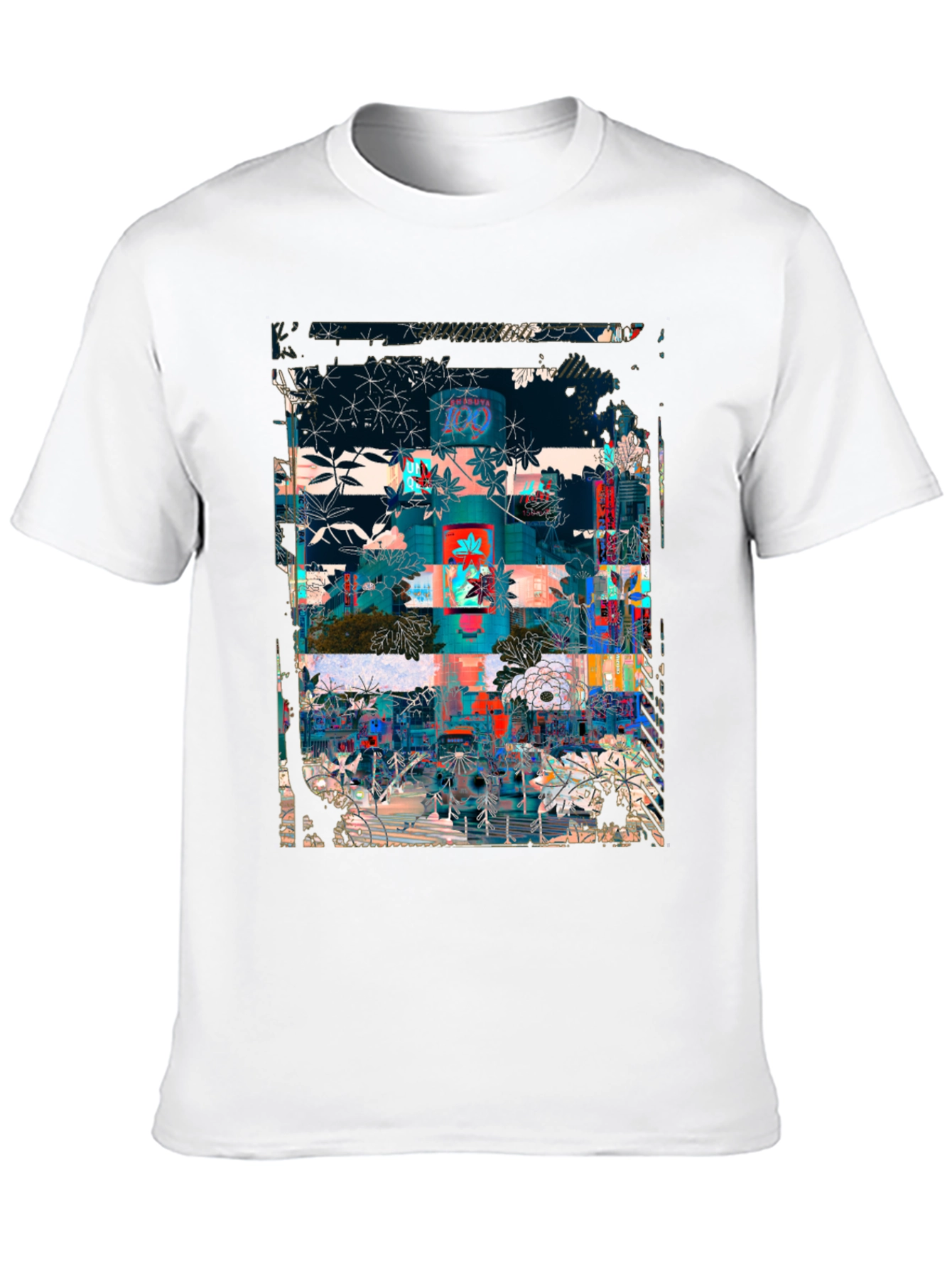 Abstract Floral Urban T-Shirt
