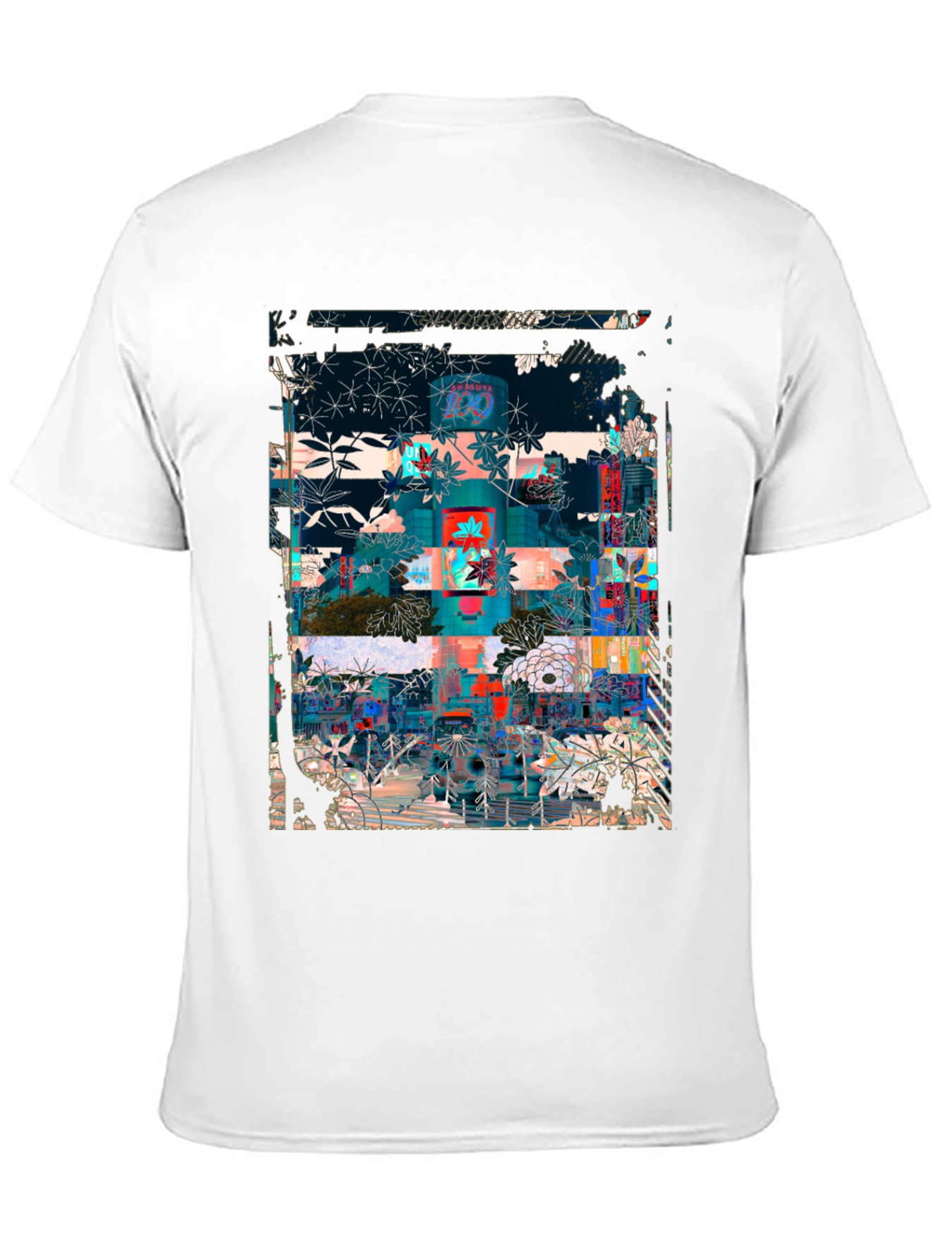 Abstract Floral Urban T-Shirt