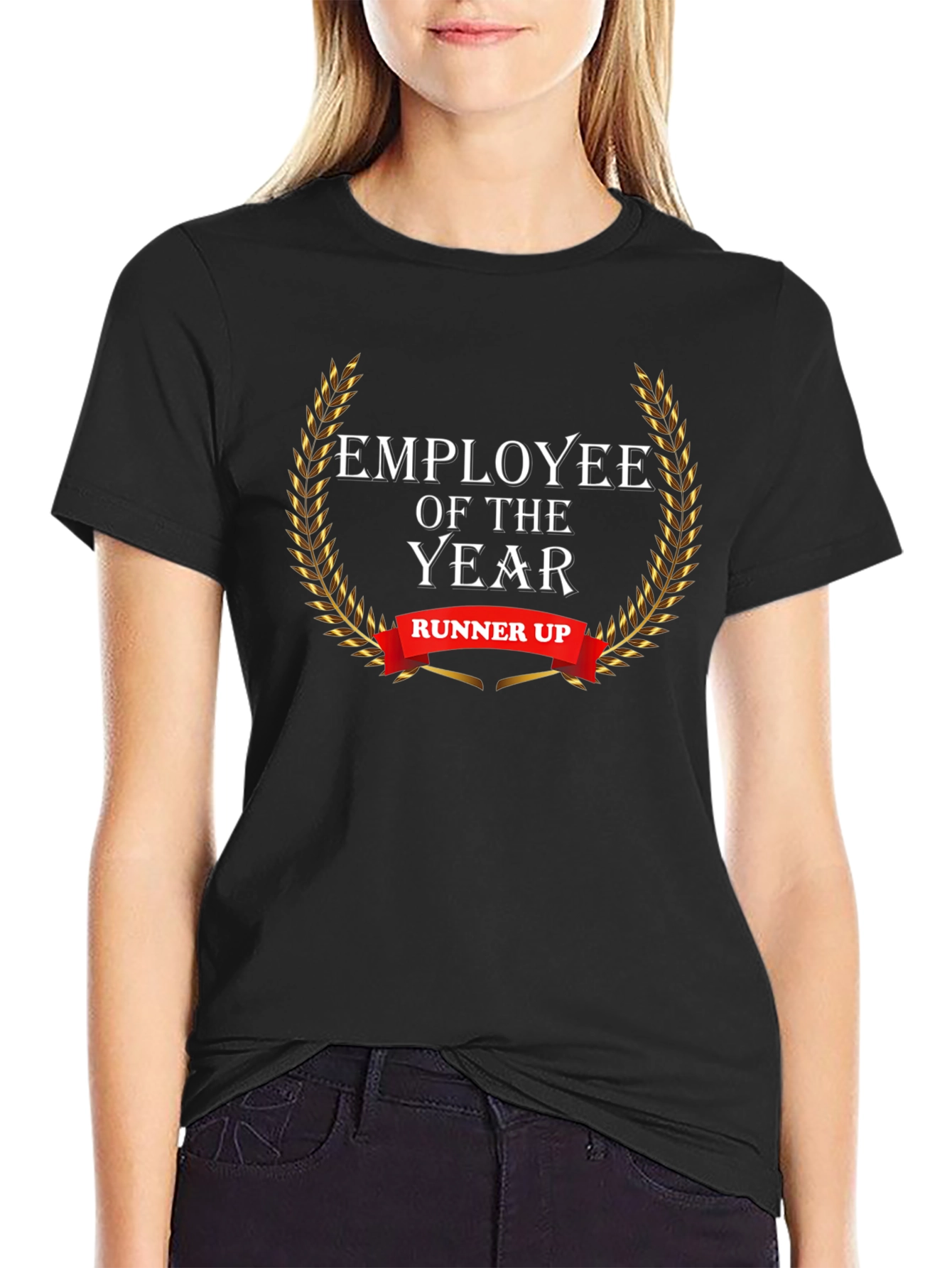Employee of the Year Runner Up Black Graphic Tee