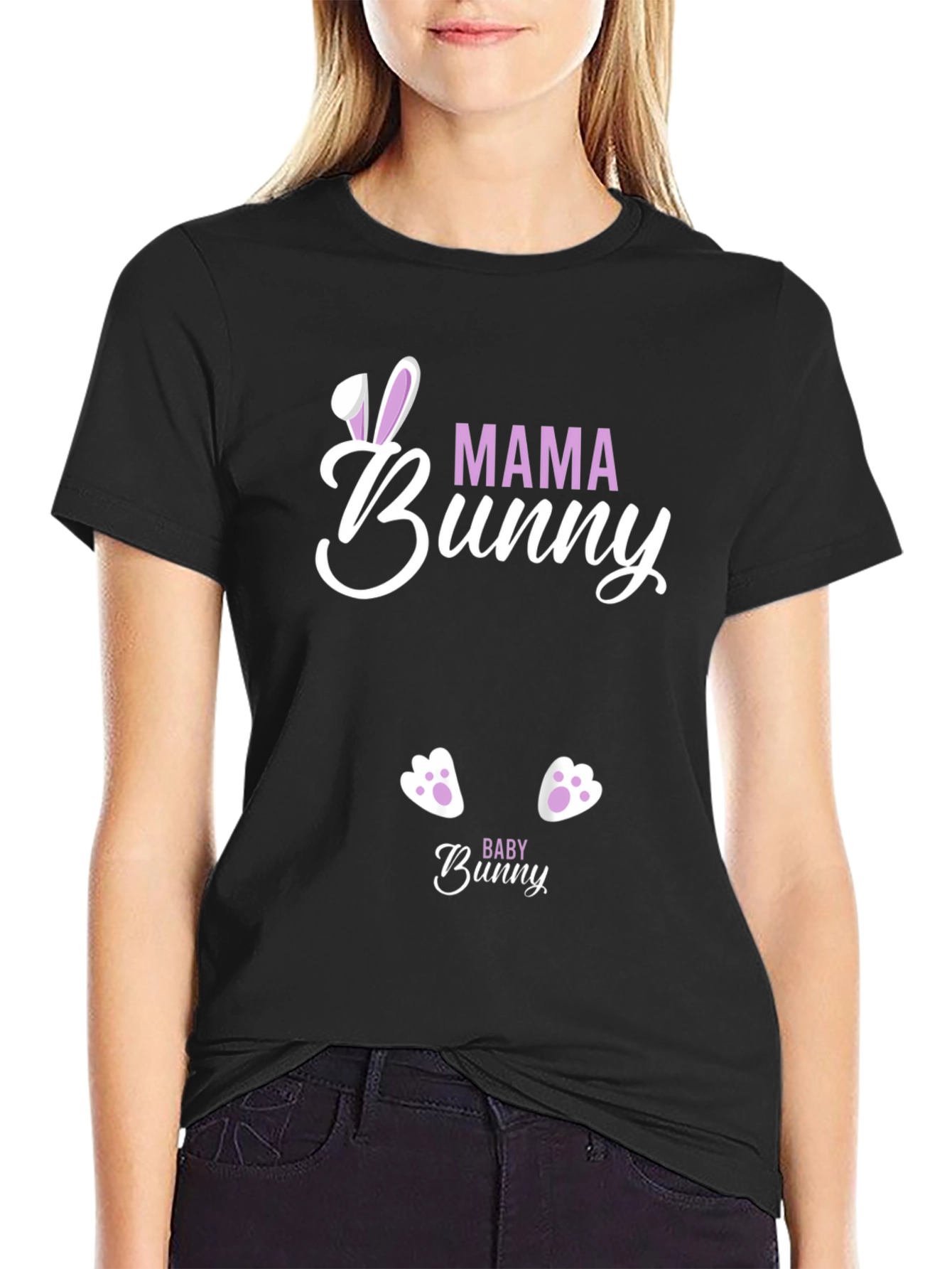 Mama Bunny T-Shirt - Easter Pregnancy Announcement Tee