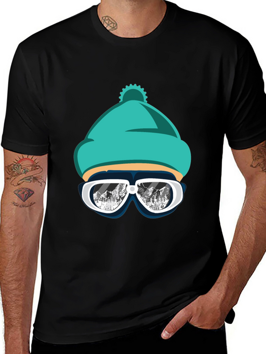 Cool Winter Ski Beanie T-Shirt