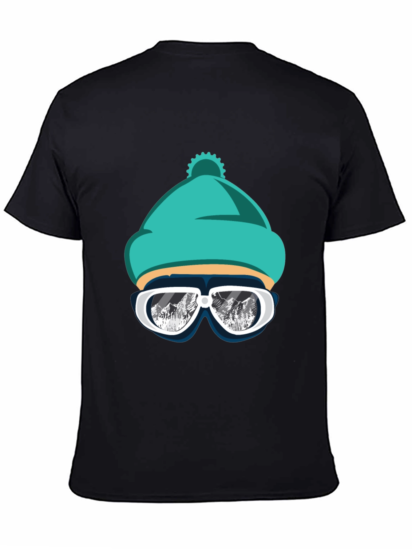 Cool Winter Ski Beanie T-Shirt