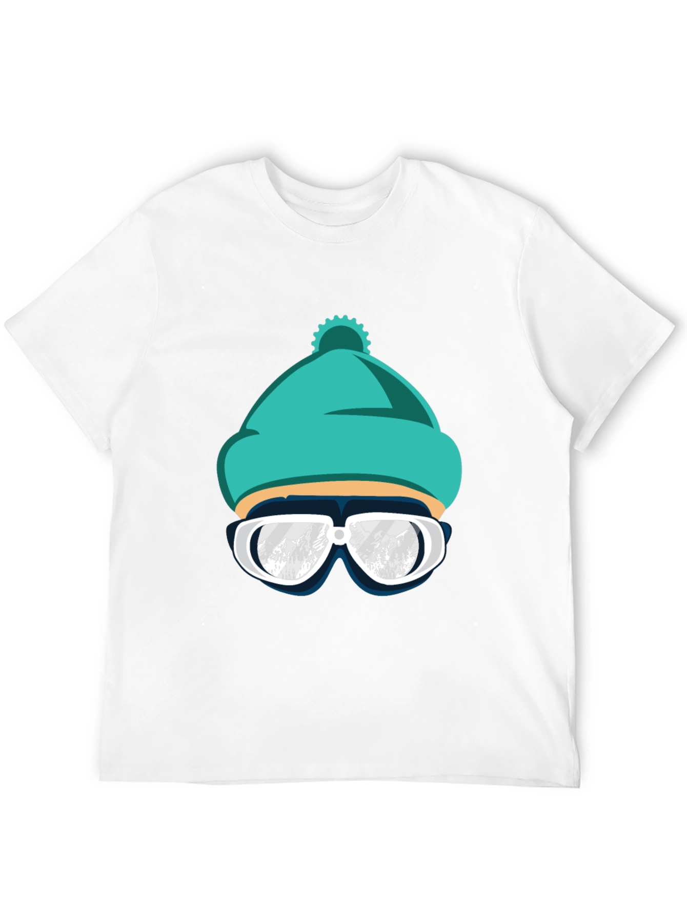 Cool Winter Ski Beanie T-Shirt