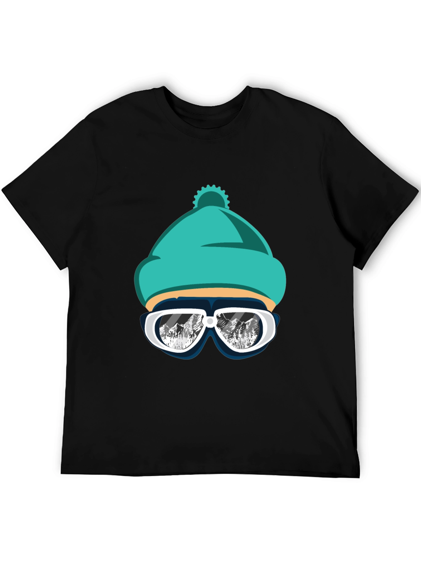 Cool Winter Ski Beanie T-Shirt