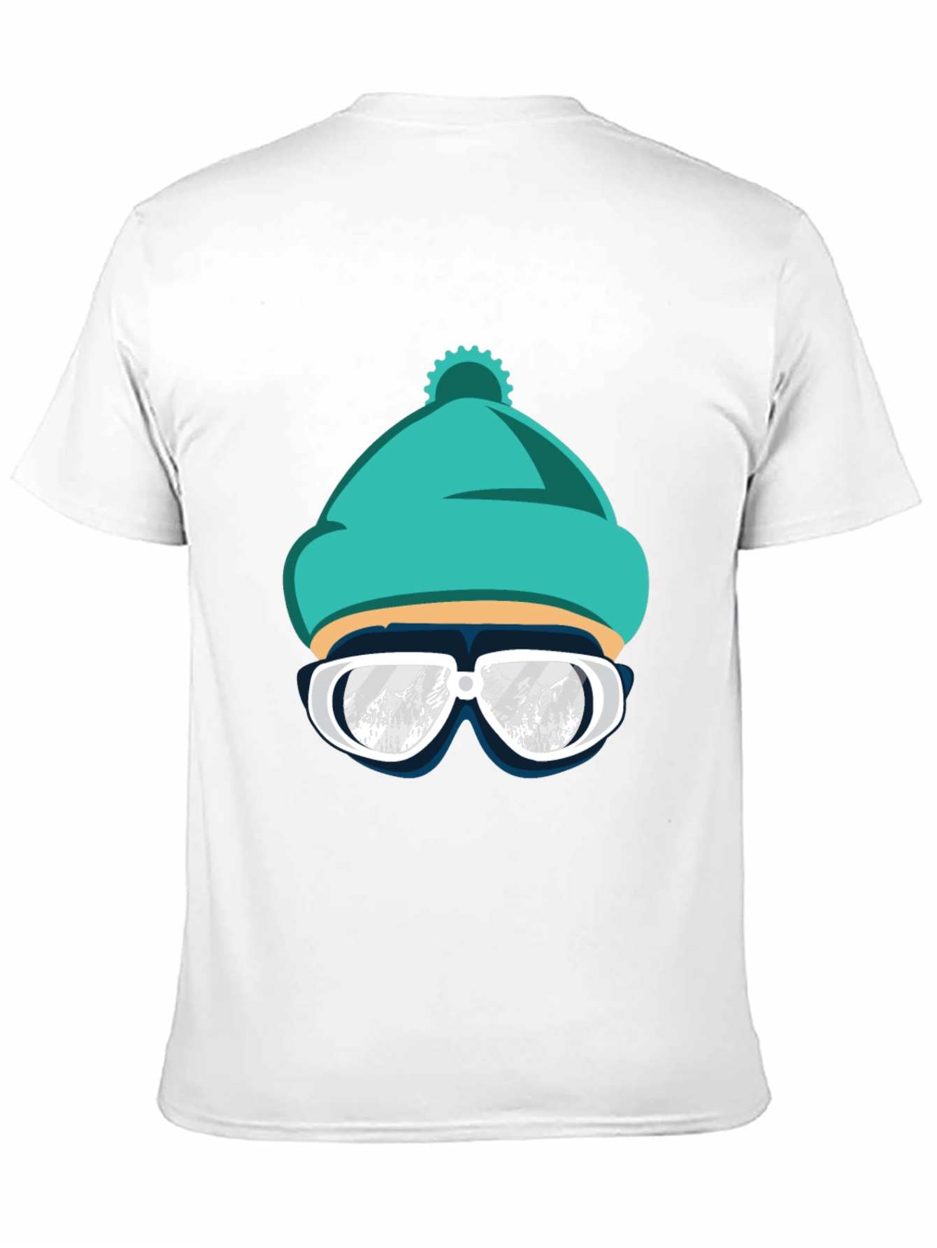 Cool Winter Ski Beanie T-Shirt