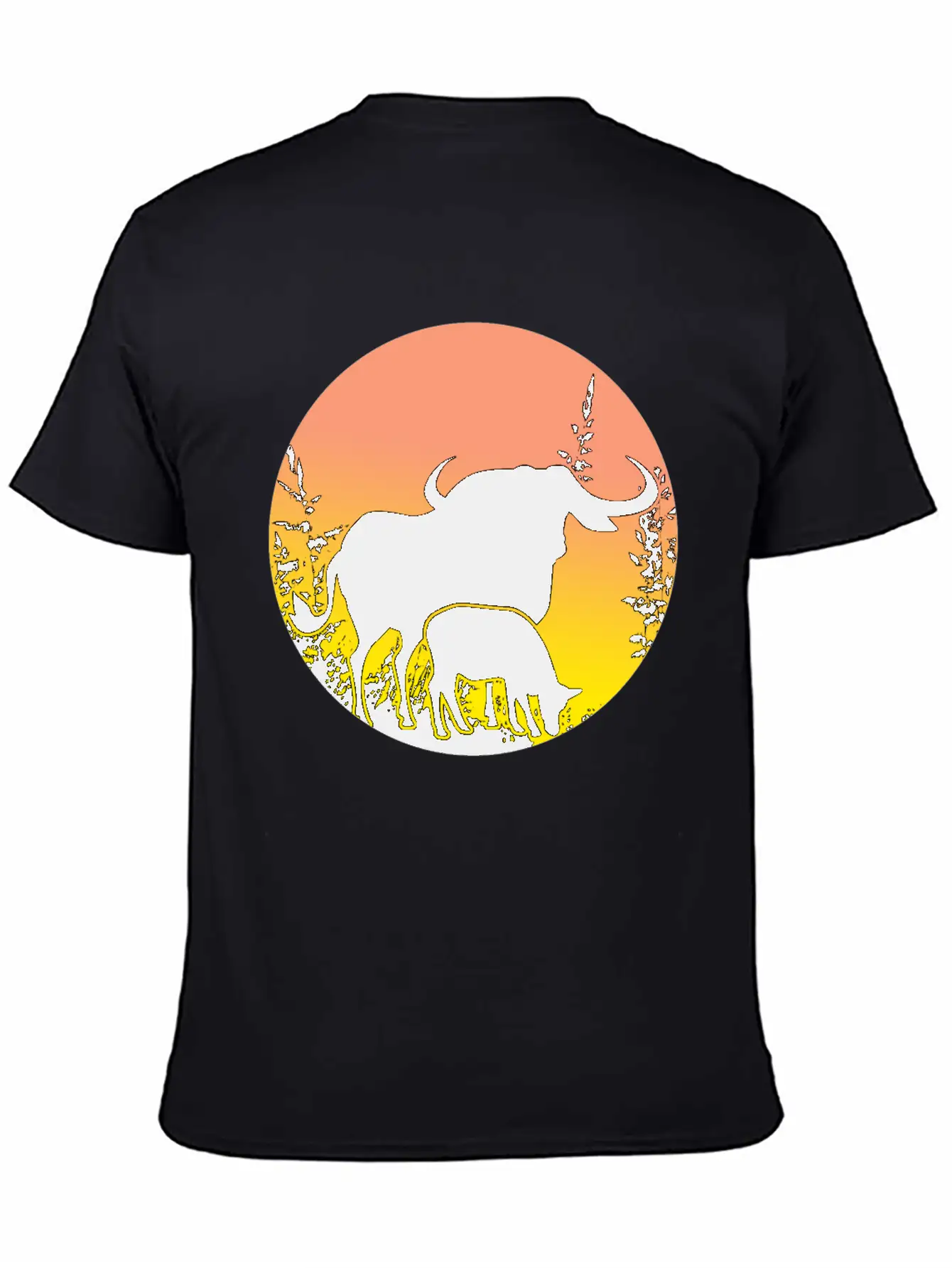 Buffalo - Sunset Africa Safari Unisex Casual T-Shirt – Clean Design For Daily Comfort