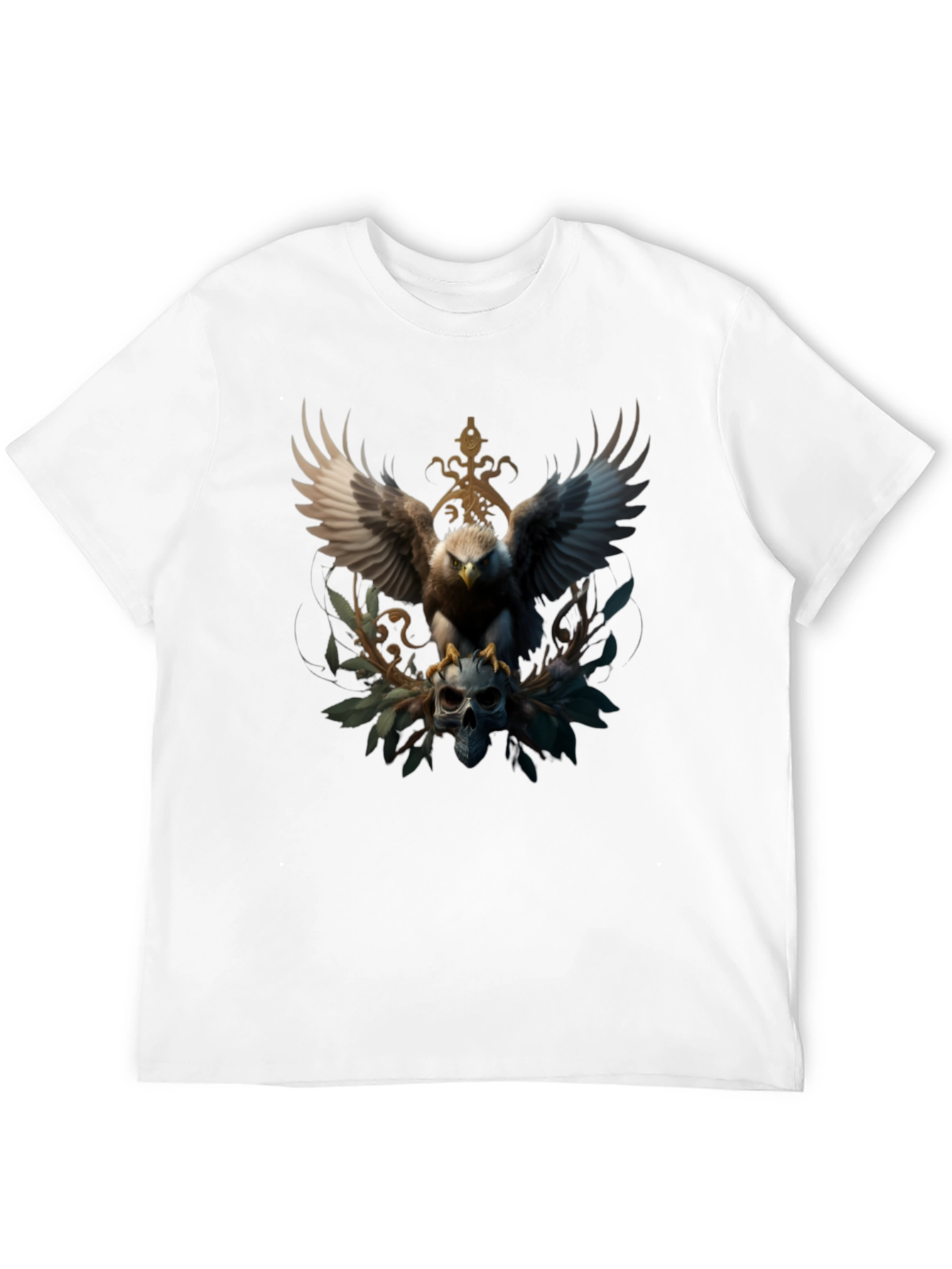 Eagle Skull T-Shirt - Striking Graphic Tee