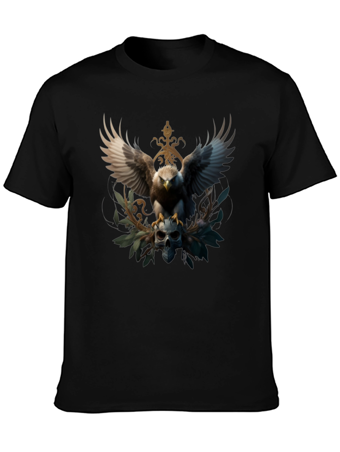 Eagle Skull T-Shirt - Striking Graphic Tee
