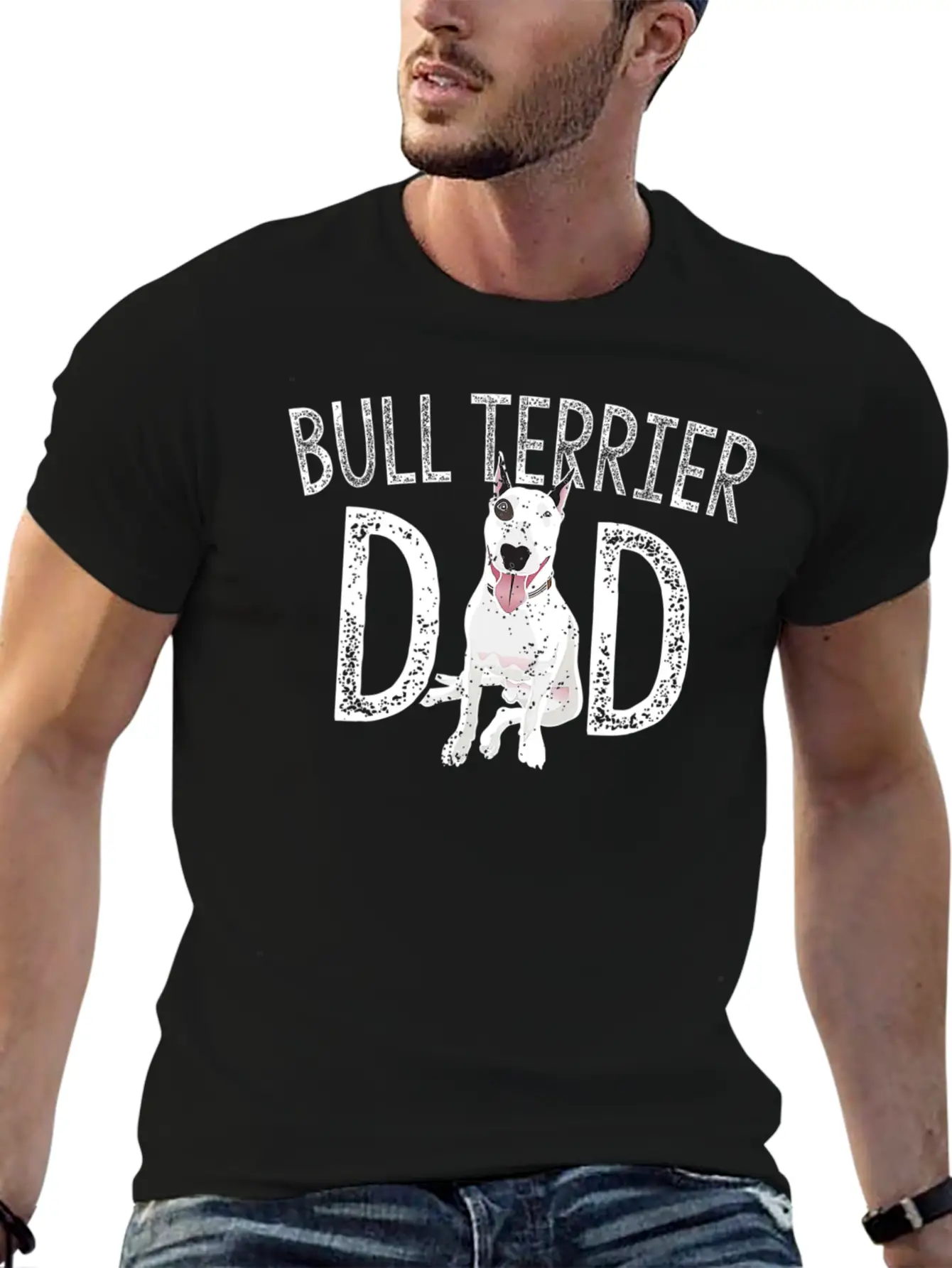 Bull Terrier Dad Dog Lover Owner Gift Bull Terrier Unisex Casual T-Shirt – Clean Design For Daily Comfort