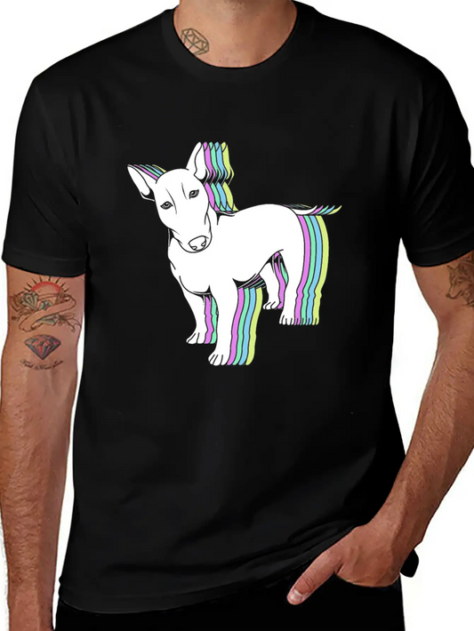 Bull Terrier Lover Colorful Bull Terrier Unisex Casual T-Shirt – Clean Design For Daily Comfort