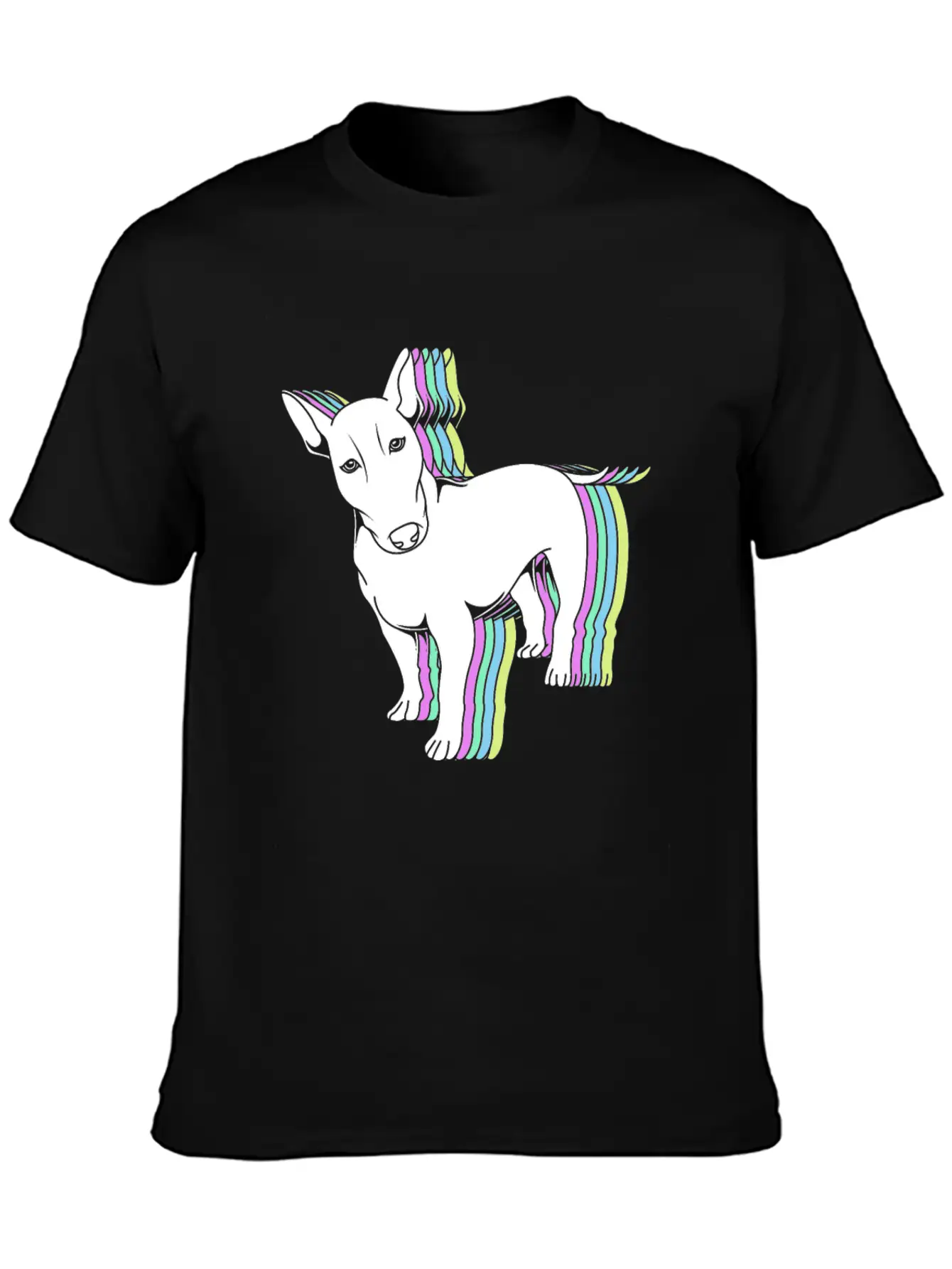 Bull Terrier Lover Colorful Bull Terrier Unisex Casual T-Shirt – Clean Design For Daily Comfort