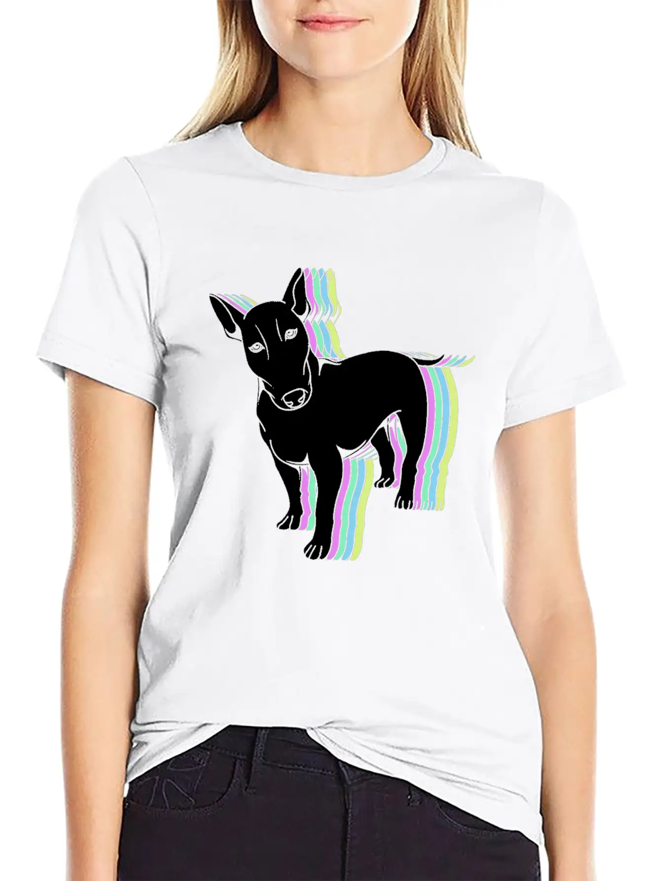 Bull Terrier Lover Colorful Bull Terrier Unisex Casual T-Shirt – Clean Design For Daily Comfort