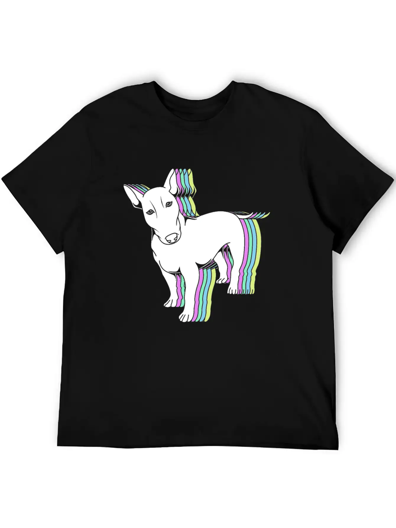Bull Terrier Lover Colorful Bull Terrier Unisex Casual T-Shirt – Clean Design For Daily Comfort