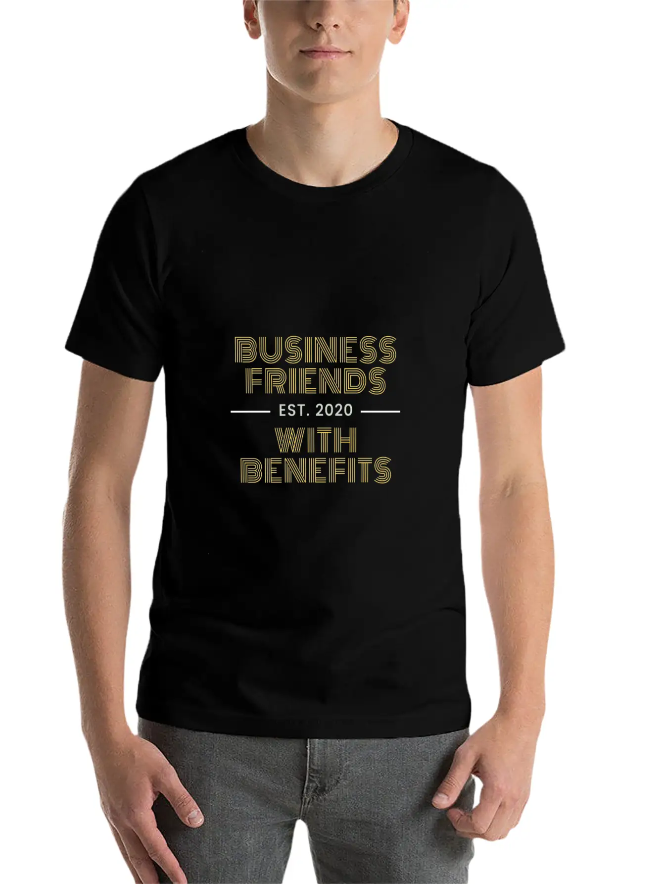 Business Friends With Benefits Conference 2020 Unisex Casual T-Shirt – Clean Design For Daily Comfort