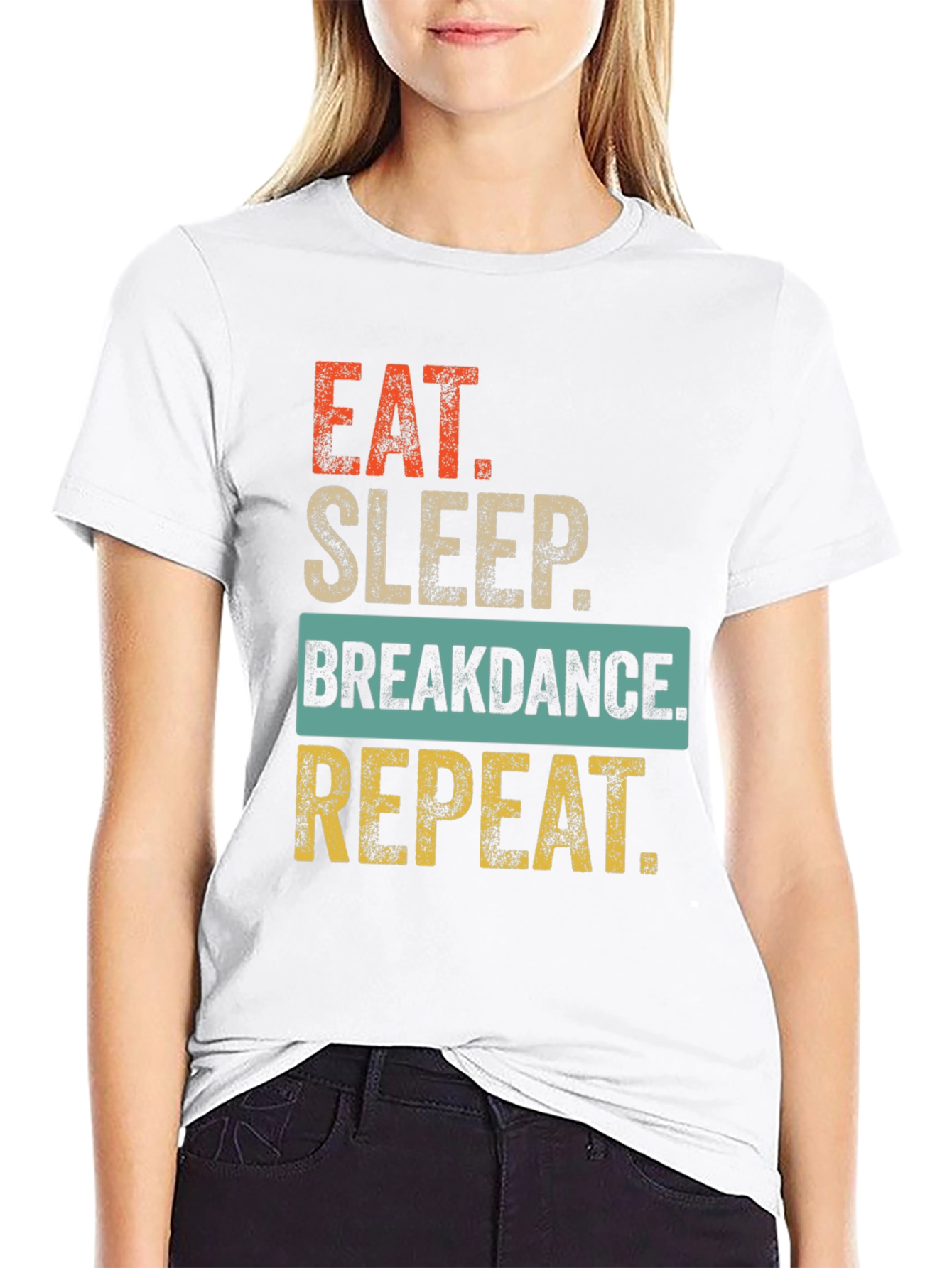 Eat Sleep Breakdance Repeat Graphic Tee