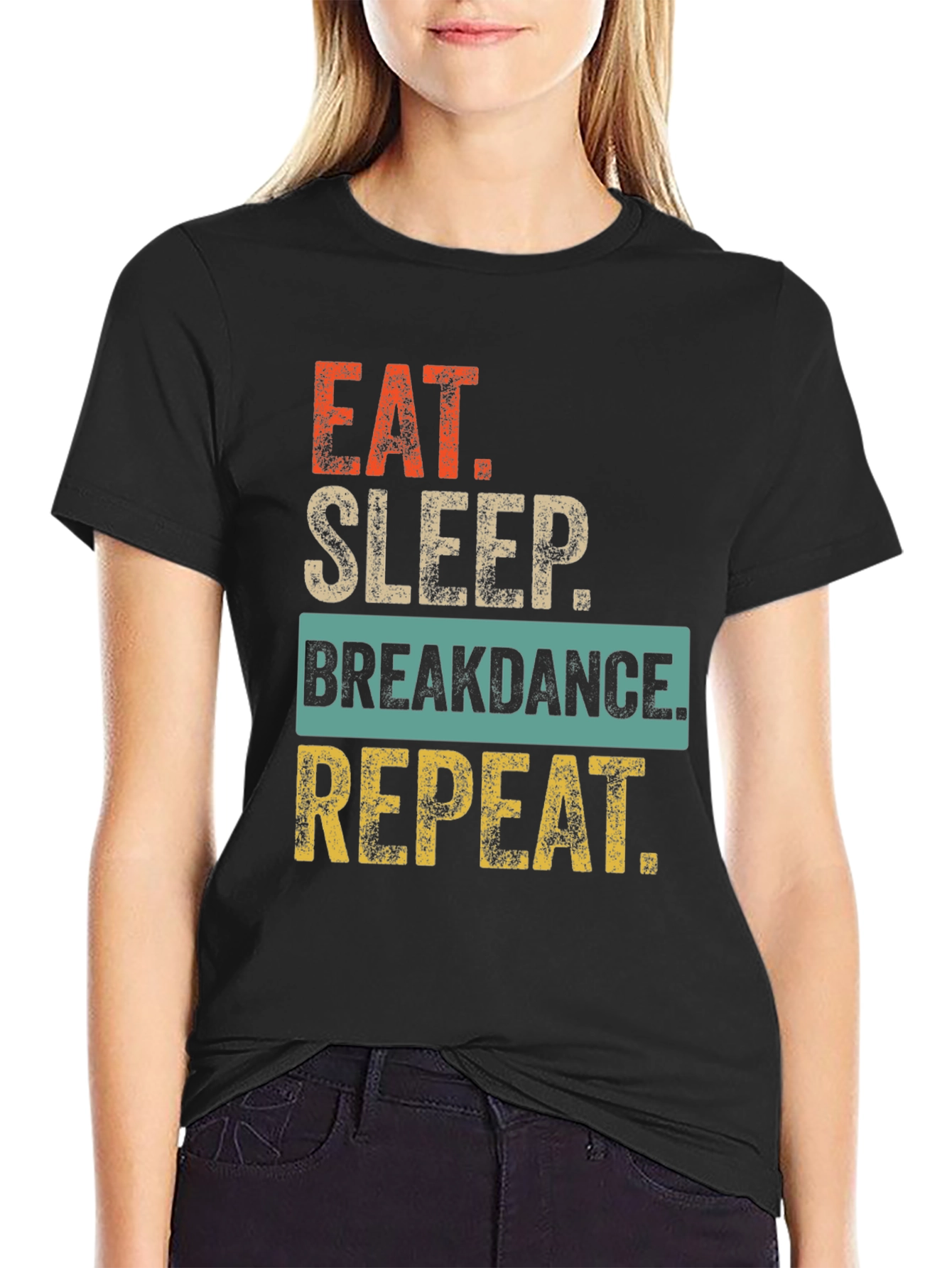 Eat Sleep Breakdance Repeat Graphic Tee