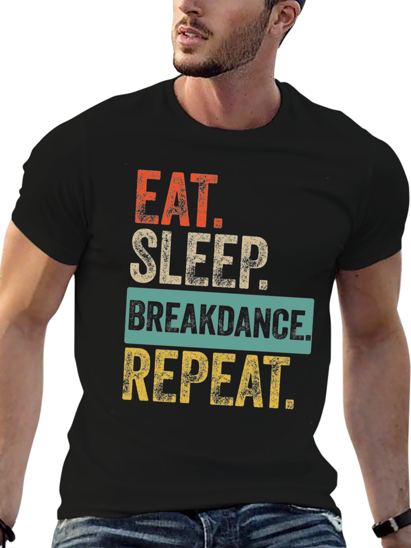 Eat Sleep Breakdance Repeat Graphic Tee