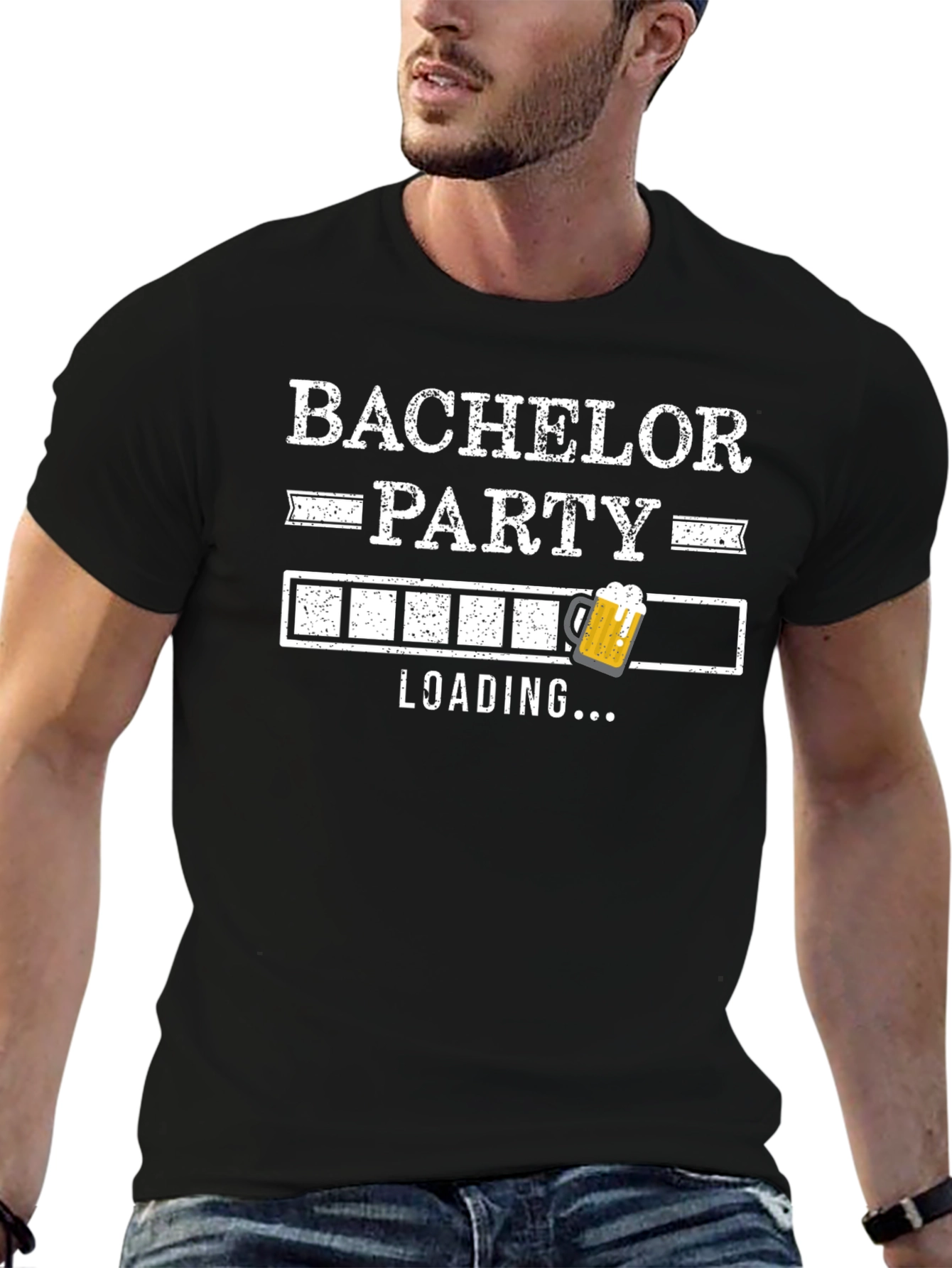 Bachelor Party Loading T-Shirt - Groom Squad Tee