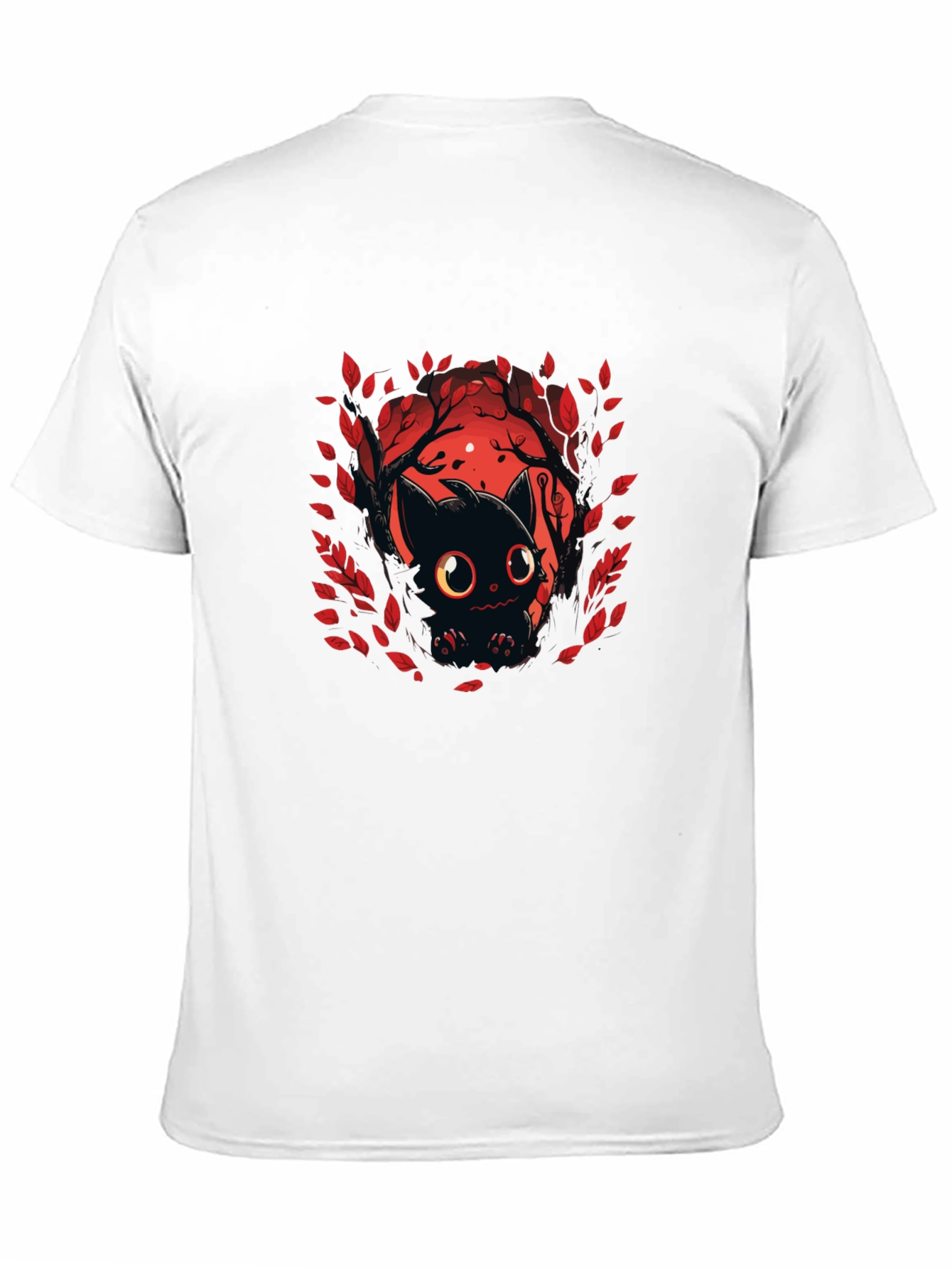 Cute Black Cat T-Shirt - Halloween Design