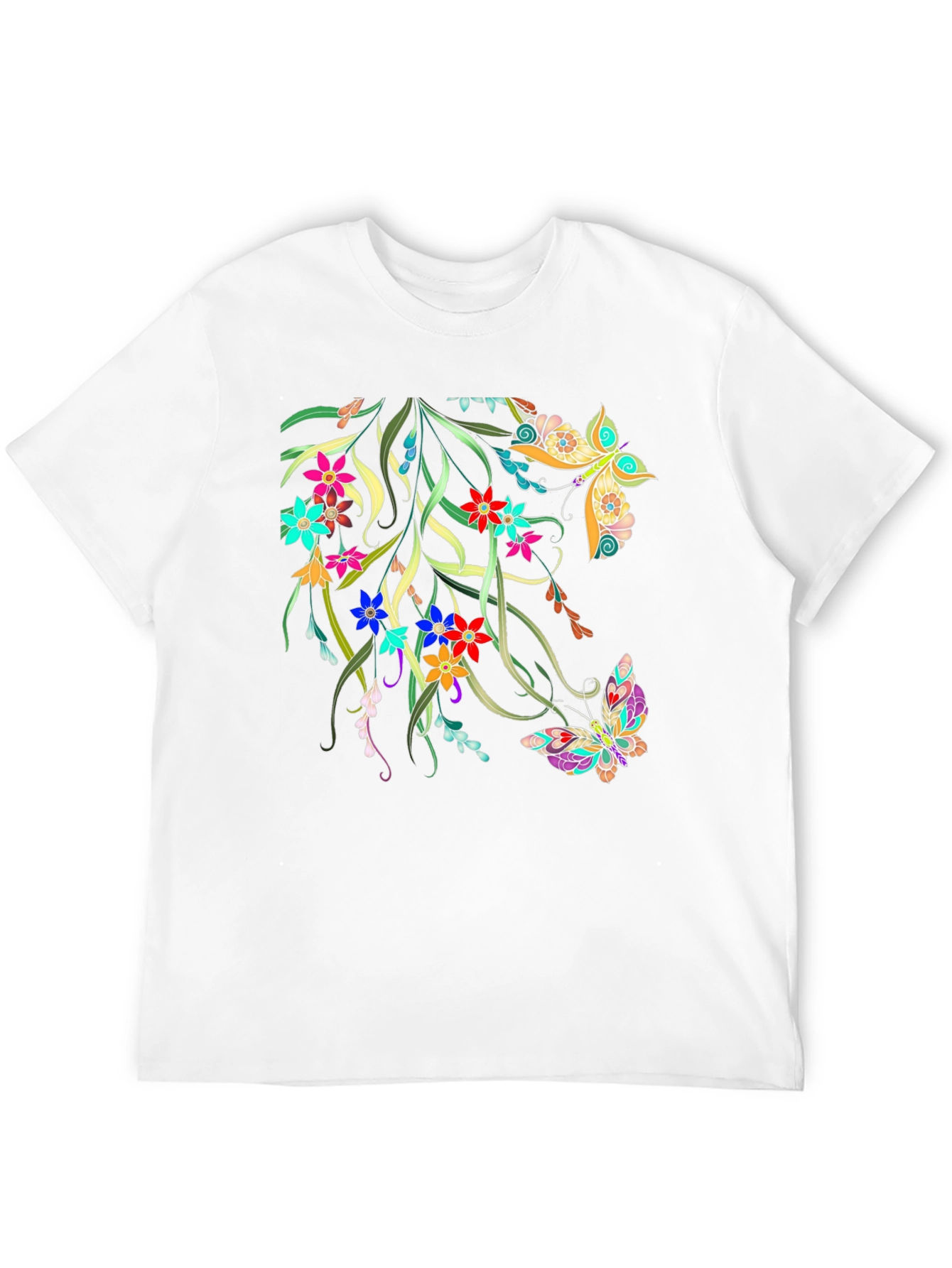 Floral Butterfly Graphic Tee