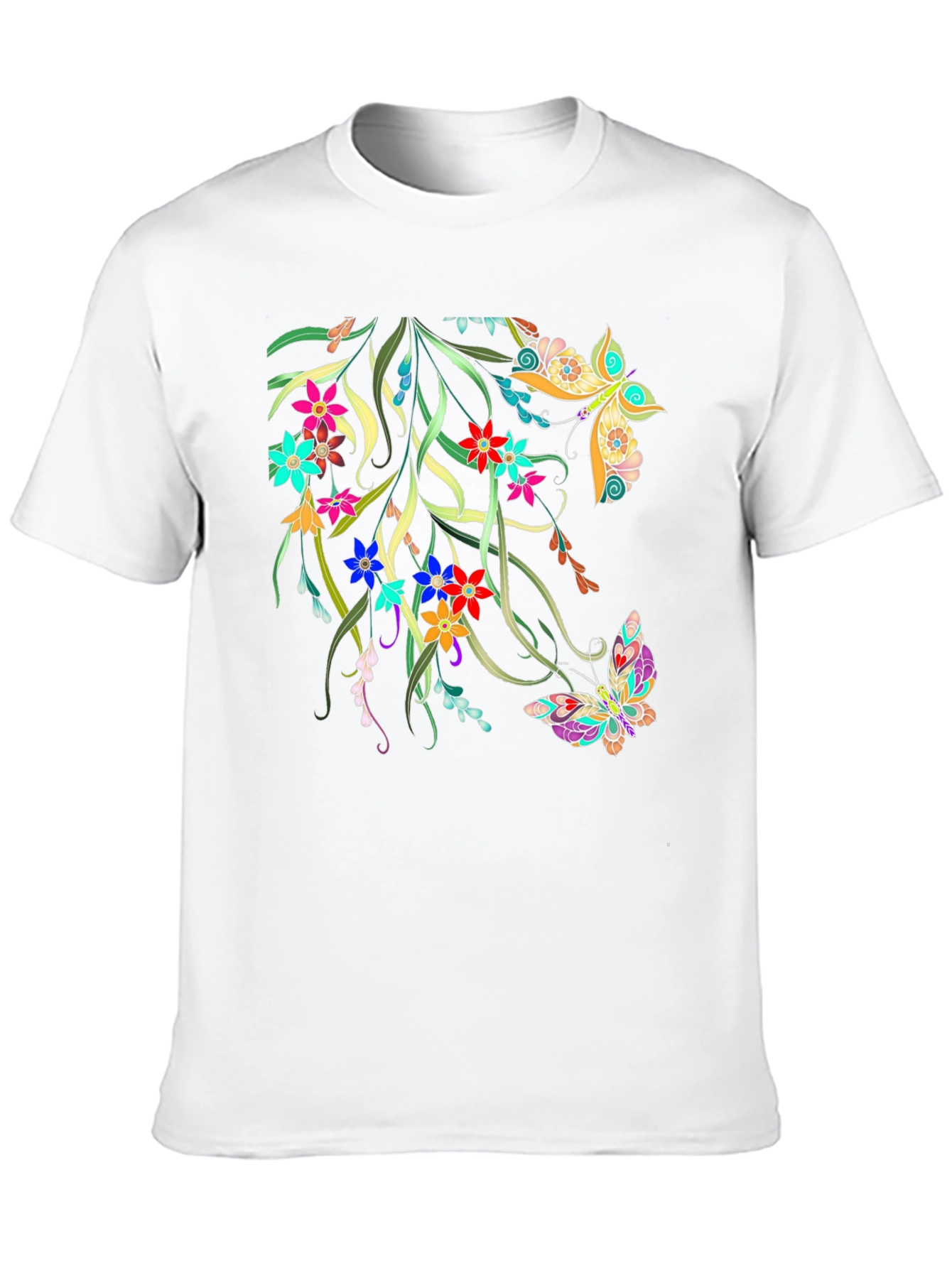 Floral Butterfly Graphic Tee