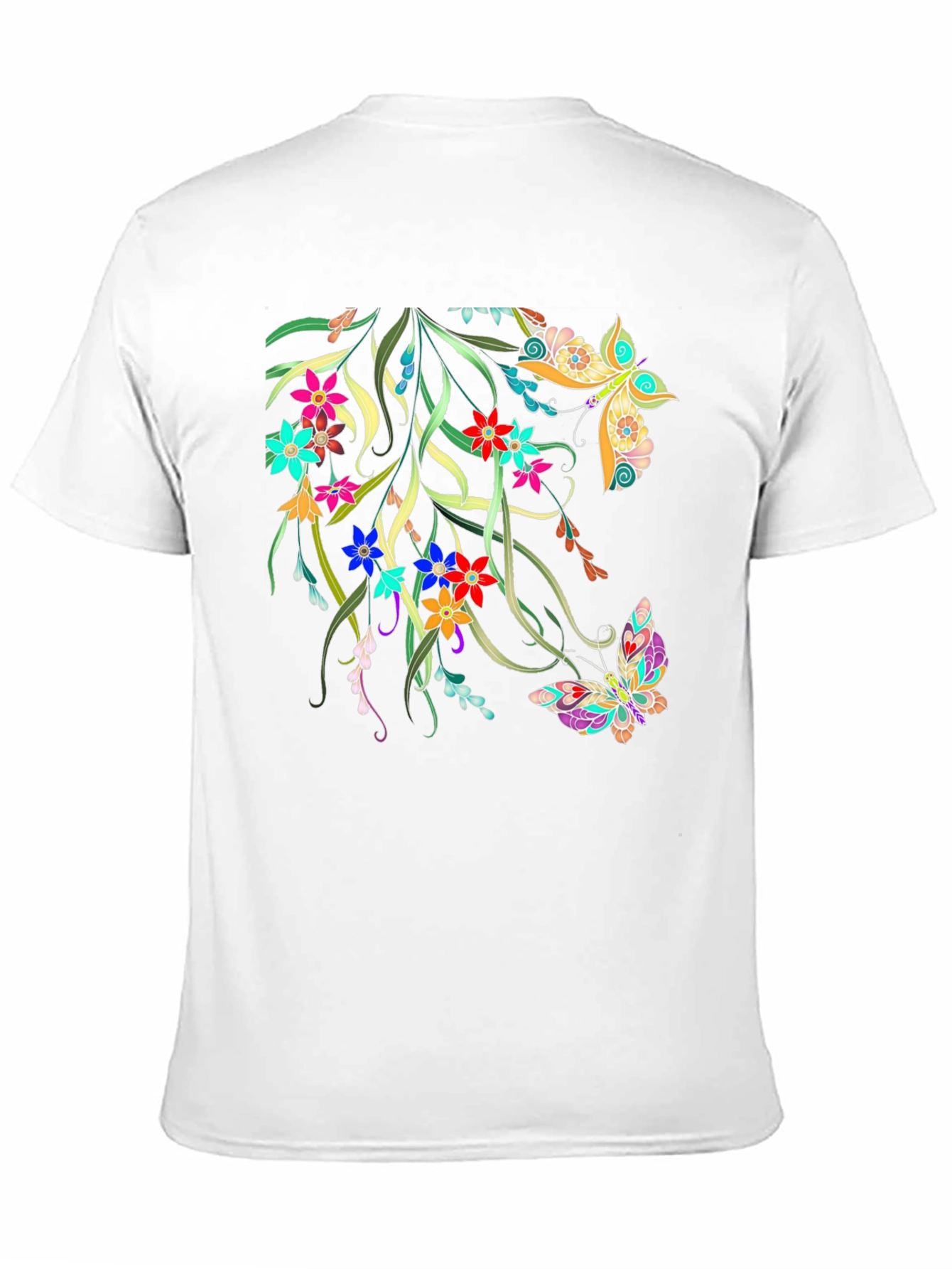 Floral Butterfly Graphic Tee