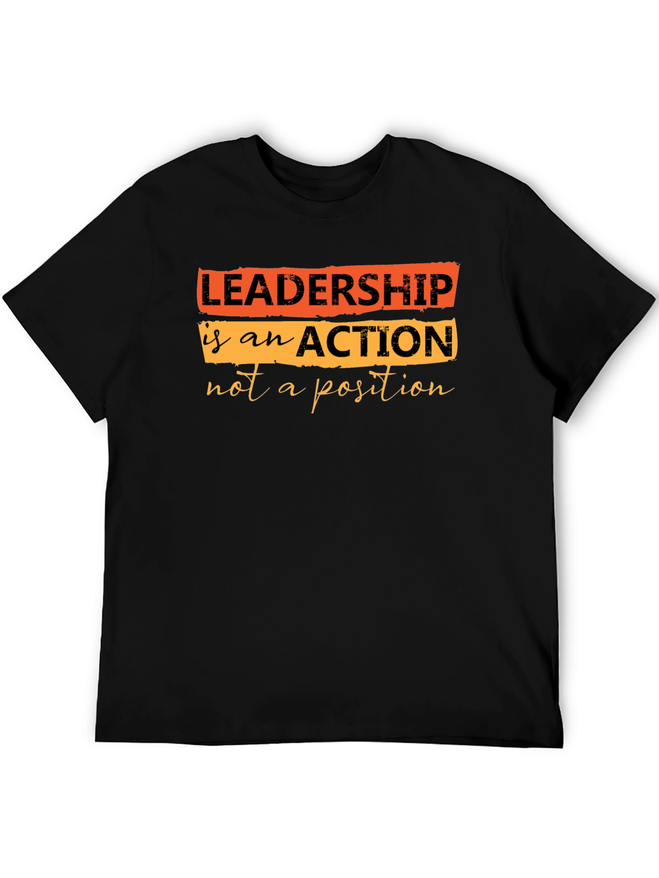 Leadership Quote T-Shirt - Black
