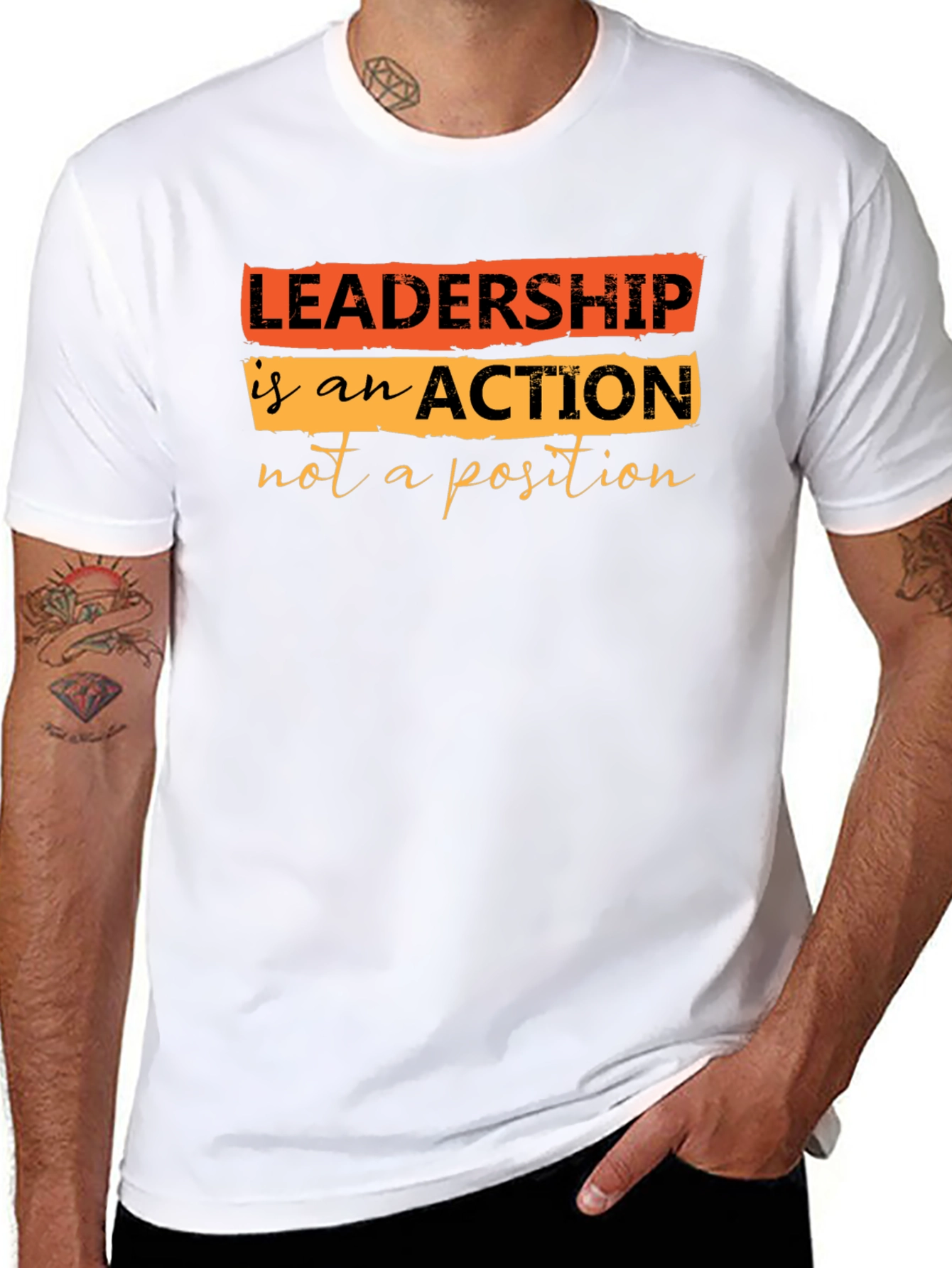Leadership Quote T-Shirt - Black